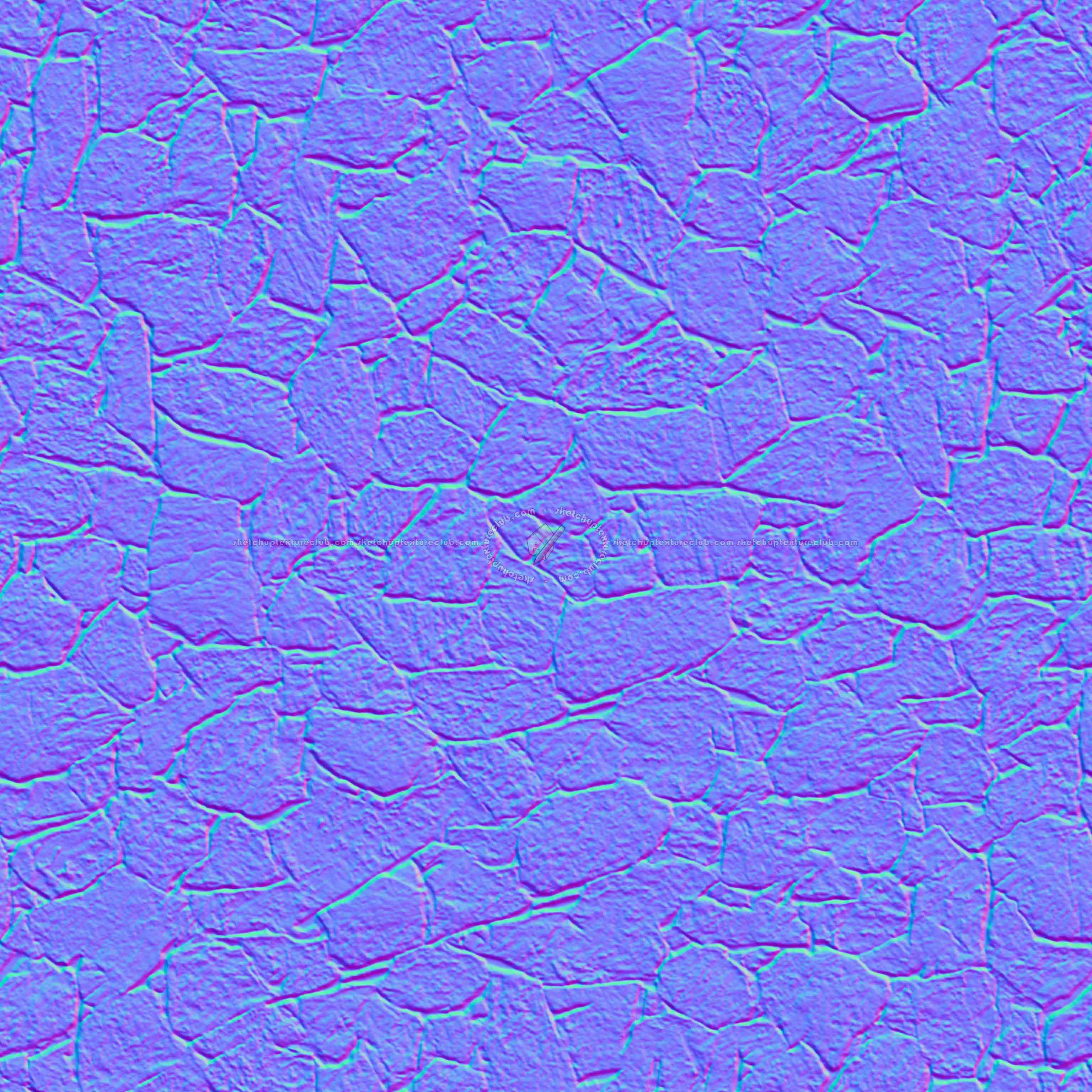 Textures   -   ARCHITECTURE   -   STONES WALLS   -   Claddings stone   -   Exterior  - Wall cladding stone mixed size seamless 08022 - Normal