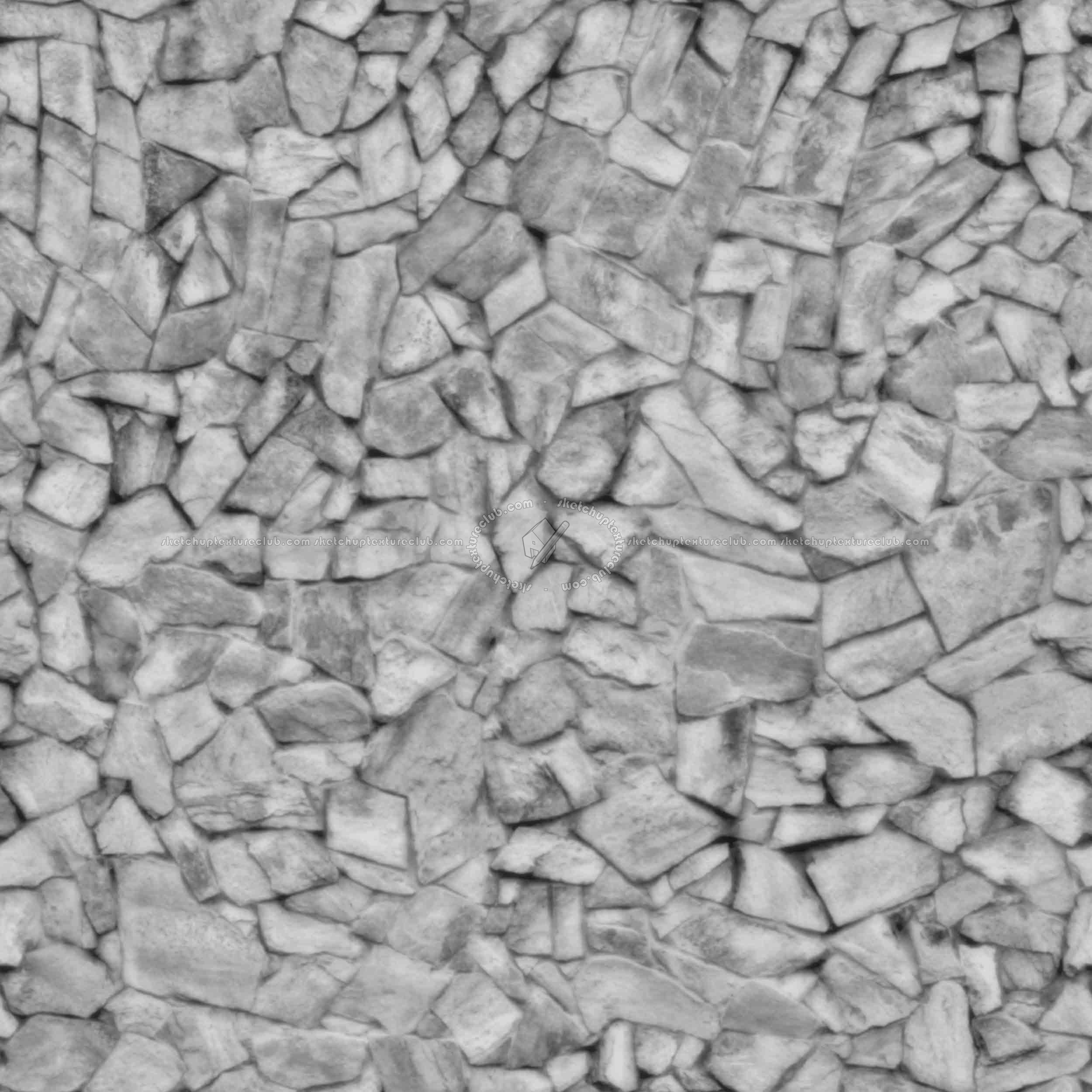 Textures   -   ARCHITECTURE   -   STONES WALLS   -   Claddings stone   -   Exterior  - Wall cladding stone mixed size seamless 08024 - Displacement