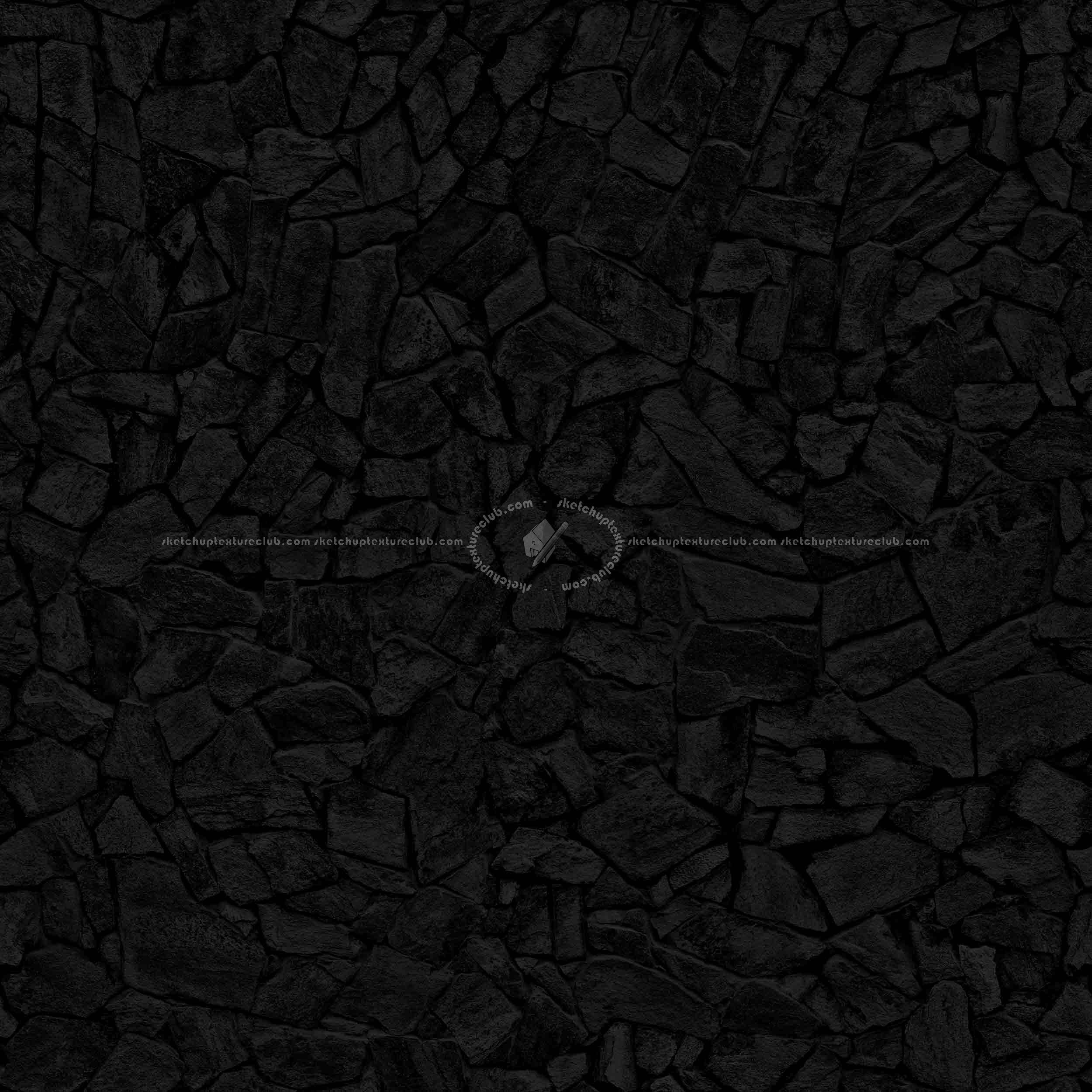 Textures   -   ARCHITECTURE   -   STONES WALLS   -   Claddings stone   -   Exterior  - Wall cladding stone mixed size seamless 08024 - Specular