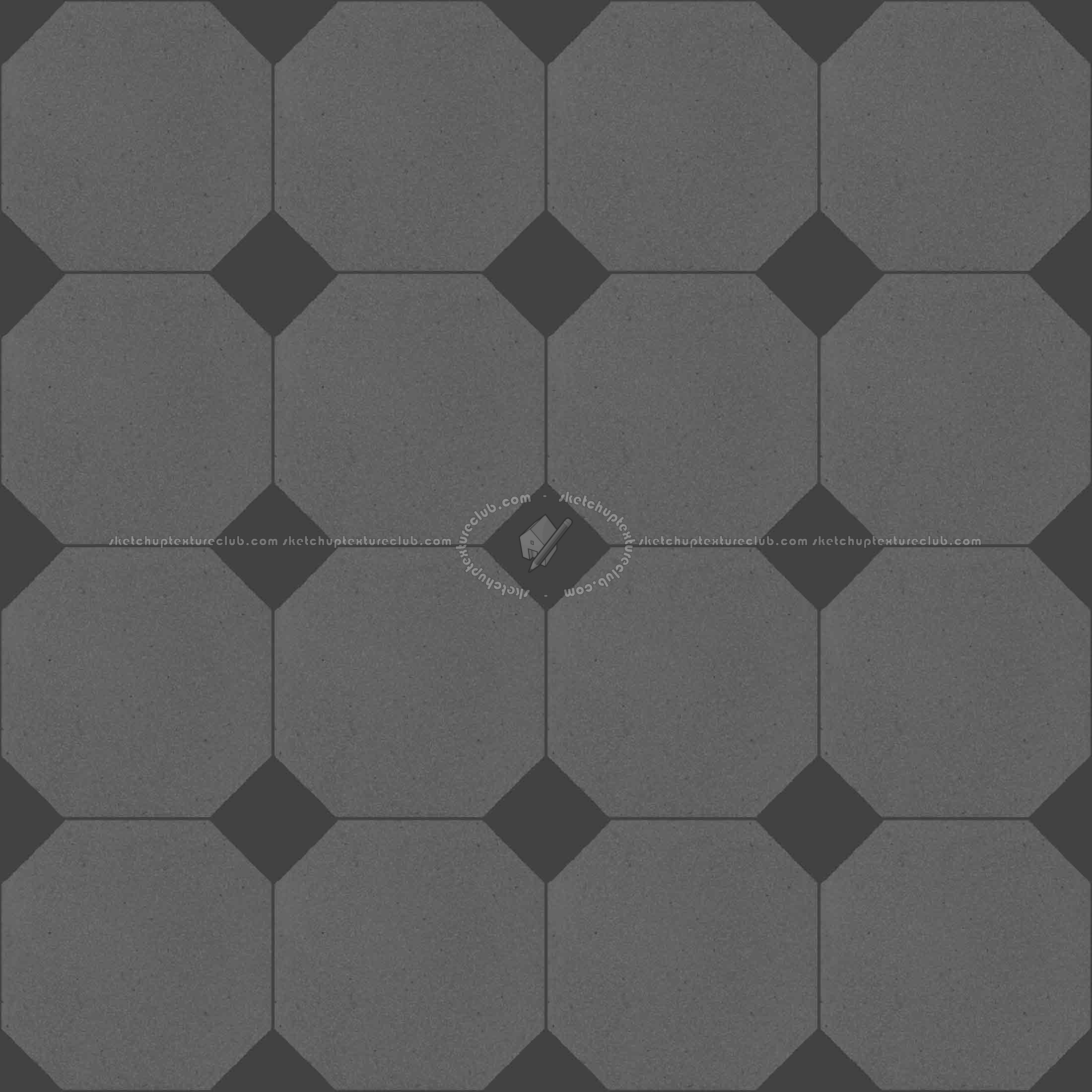 Textures   -   ARCHITECTURE   -   TILES INTERIOR   -   Cement - Encaustic   -   Cement  - Cement concrete tile texture seamless 13343 - Specular