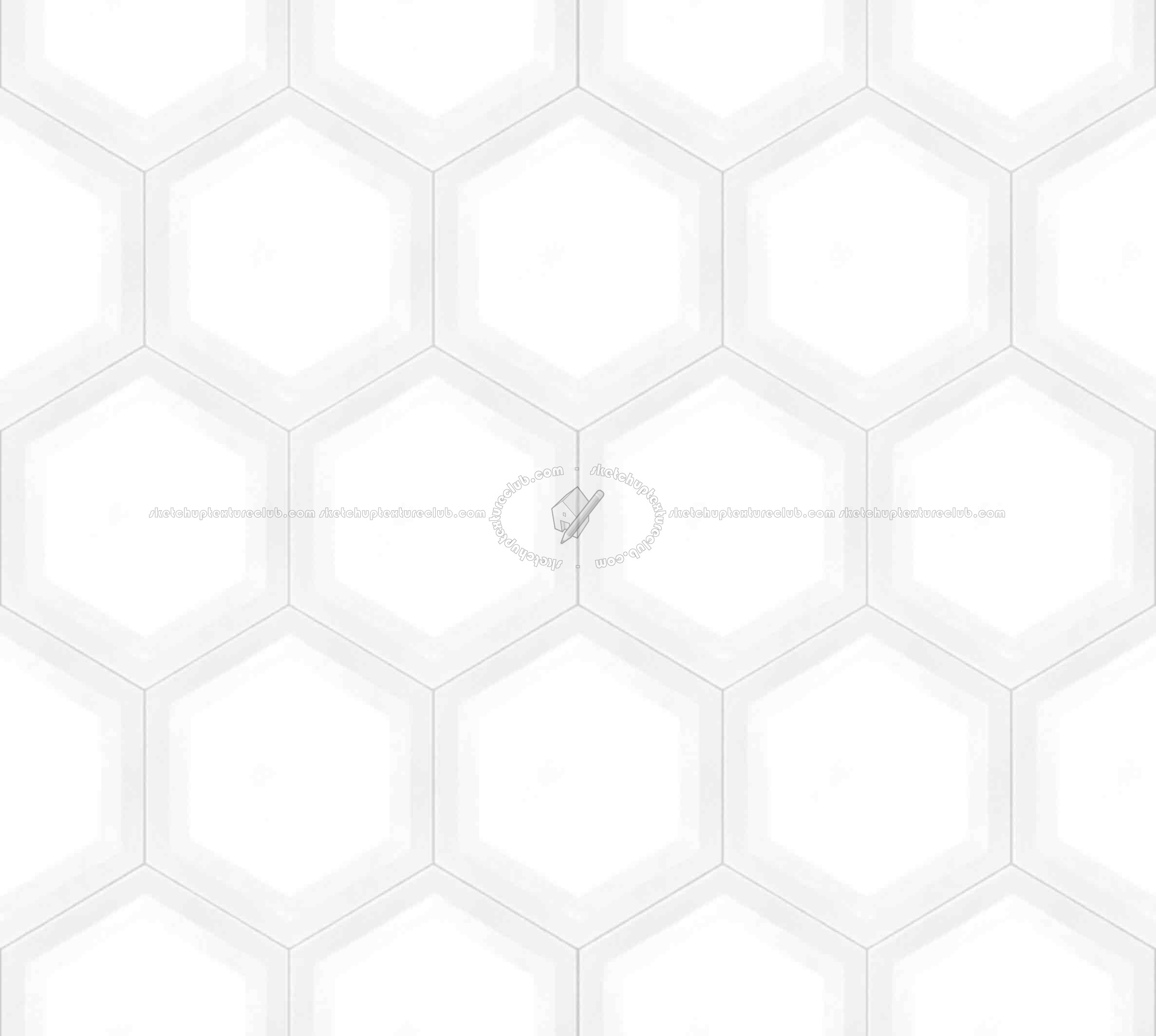 Textures   -   ARCHITECTURE   -   TILES INTERIOR   -   Hexagonal mixed  - Concrete hexagonal tile texture seamless 18116 - Ambient occlusion