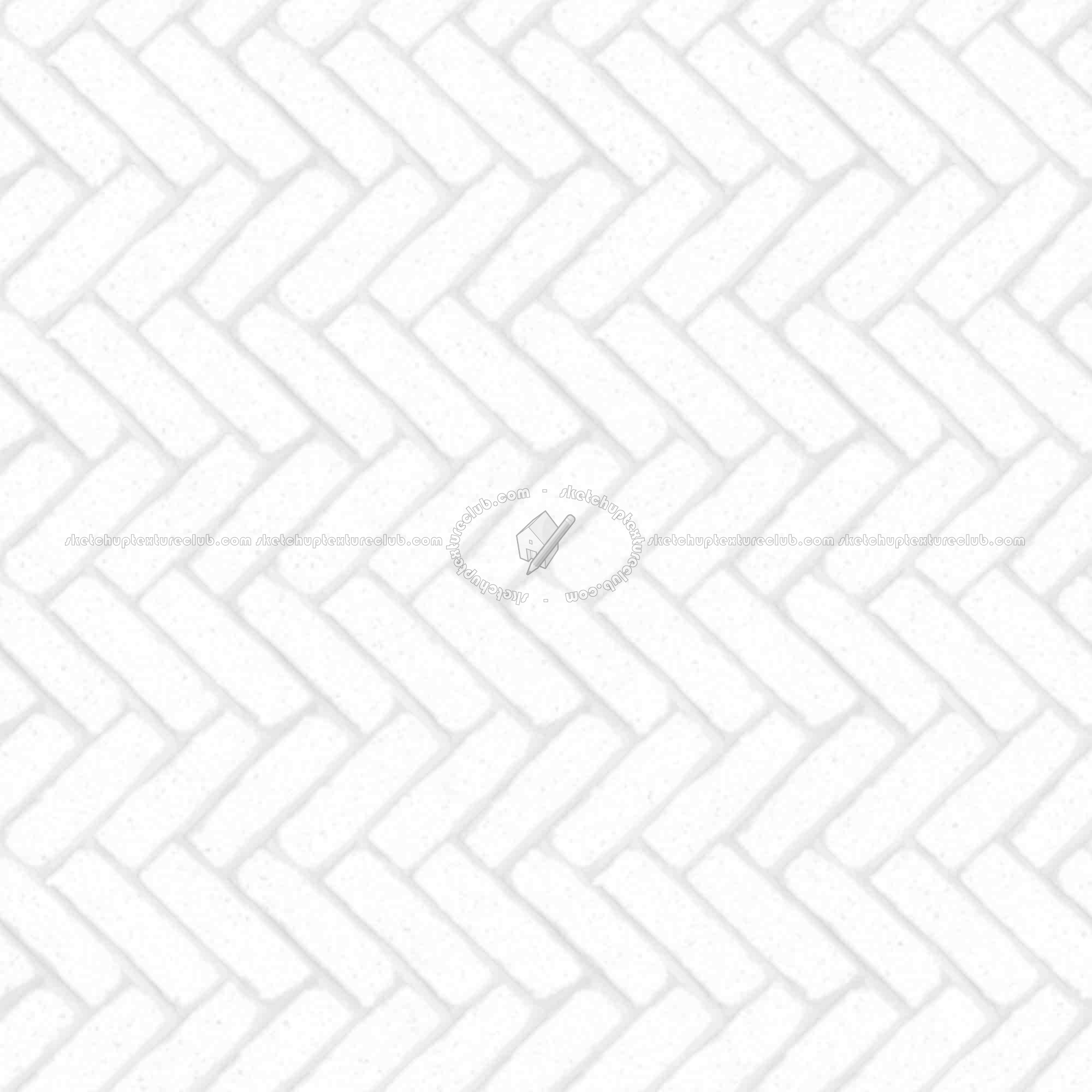 Textures   -   ARCHITECTURE   -   PAVING OUTDOOR   -   Concrete   -   Herringbone  - Concrete paving herringbone outdoor texture seamless 05818 - Ambient occlusion