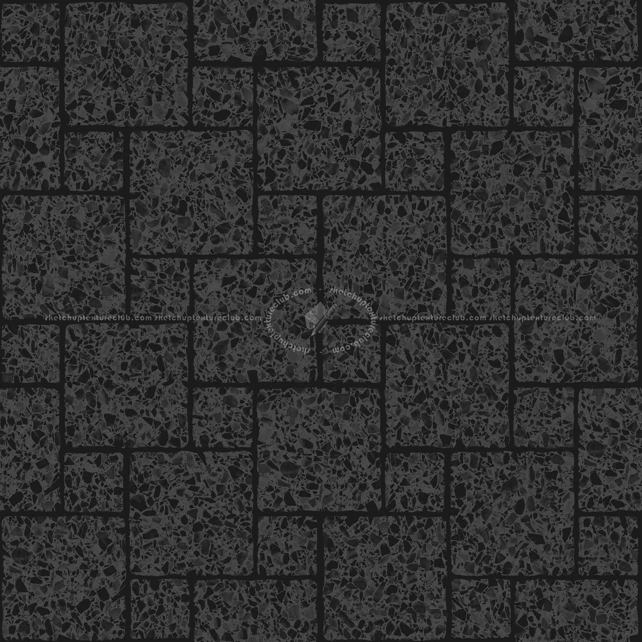 Textures   -   ARCHITECTURE   -   TILES INTERIOR   -   Terrazzo  - terrazzo outdoor tiles PBR texture seamless 21868 - Specular