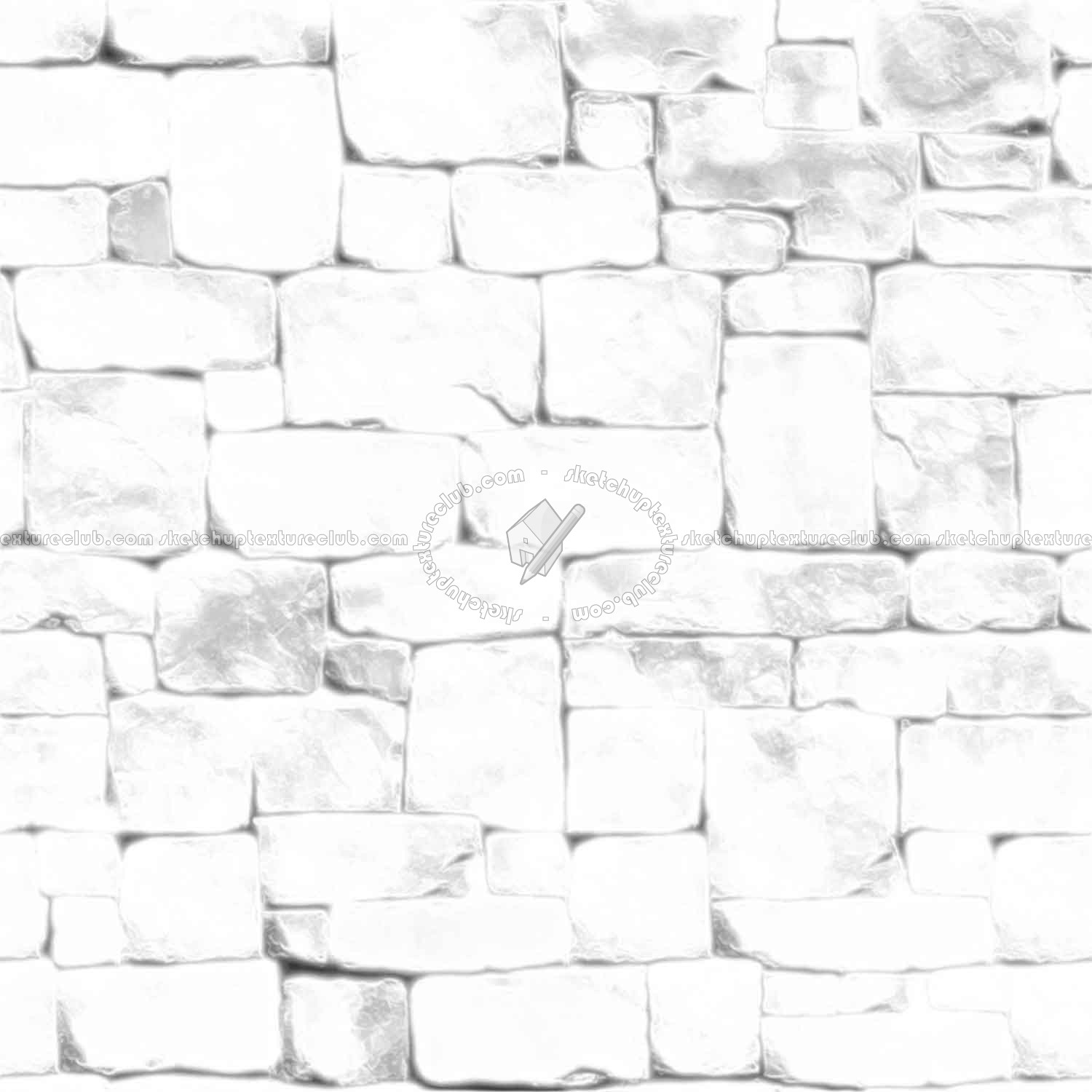 Textures   -   ARCHITECTURE   -   STONES WALLS   -   Stone blocks  - Wall stone with regular blocks texture seamless 08321 - Ambient occlusion