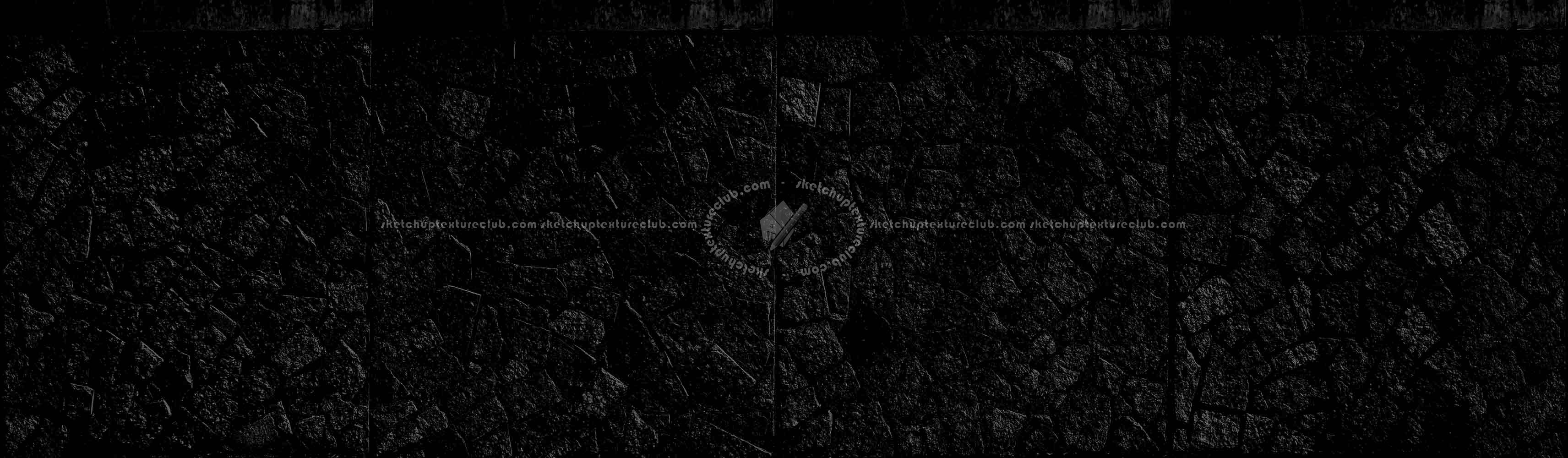 Textures   -   ARCHITECTURE   -   STONES WALLS   -   Claddings stone   -   Exterior  - Cladding retaining wall stone texture seamless 18354 - Specular