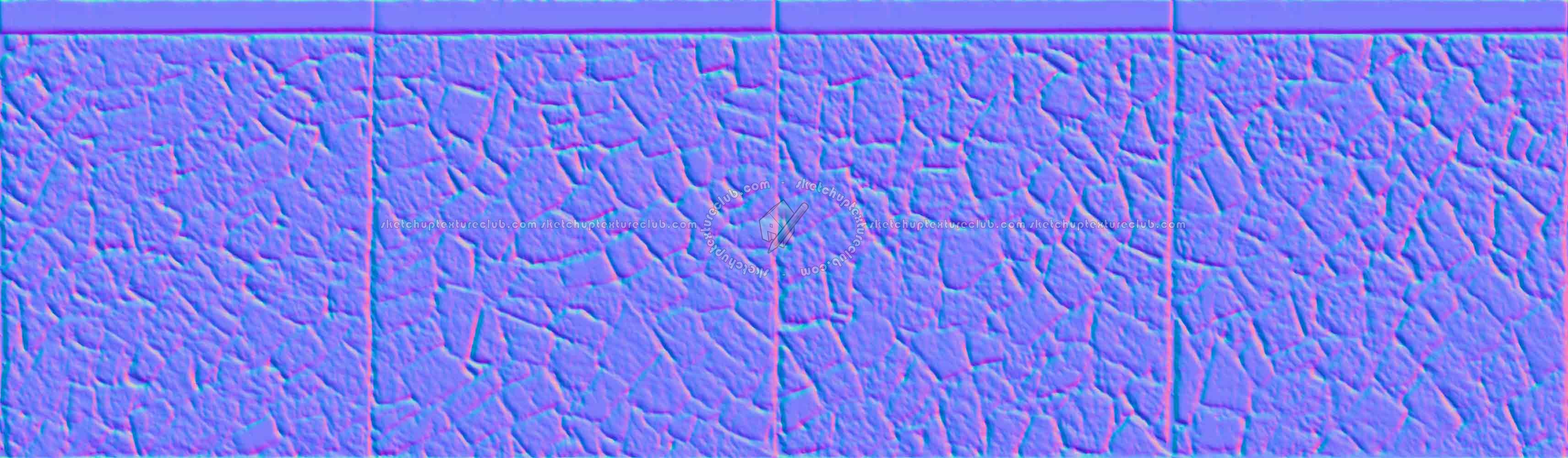 Textures   -   ARCHITECTURE   -   STONES WALLS   -   Claddings stone   -   Exterior  - Cladding retaining wall stone texture seamless 18355 - Normal