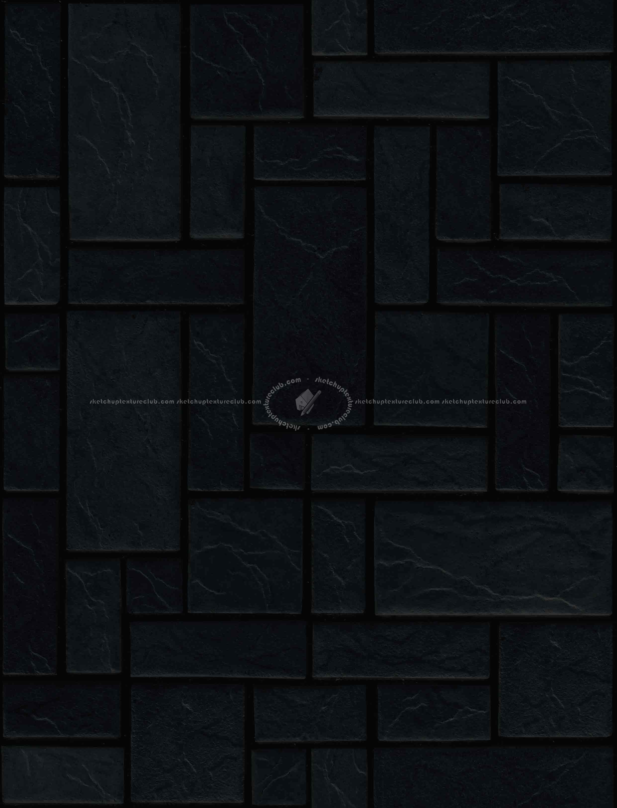 Textures   -   ARCHITECTURE   -   STONES WALLS   -   Claddings stone   -   Exterior  - Wall cladding stone texture seamless 19005 - Specular