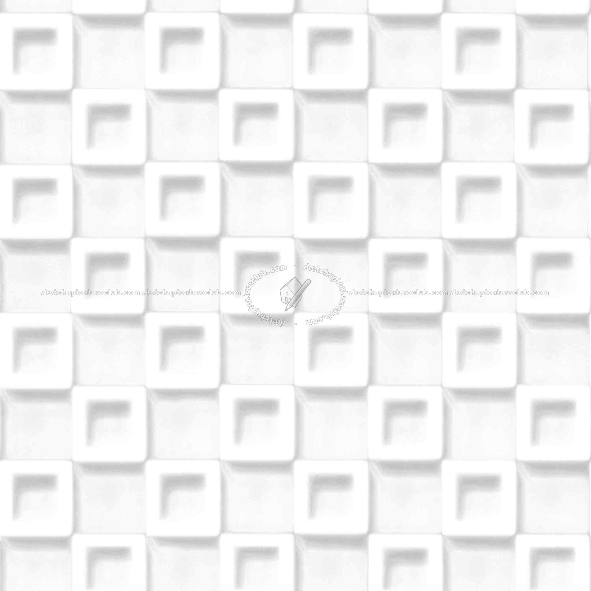 Textures   -   ARCHITECTURE   -   WALLS TILE OUTSIDE  - Concrete exterior wall tiles texture seamless 21288 - Ambient occlusion