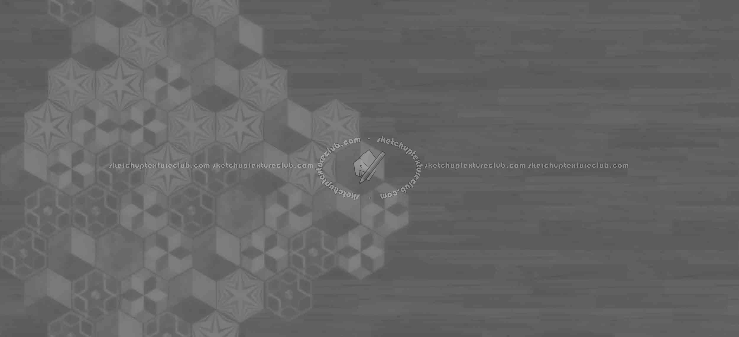 Textures   -   ARCHITECTURE   -   TILES INTERIOR   -   Hexagonal mixed  - Hexagonal tile texture seamless 16867 - Displacement