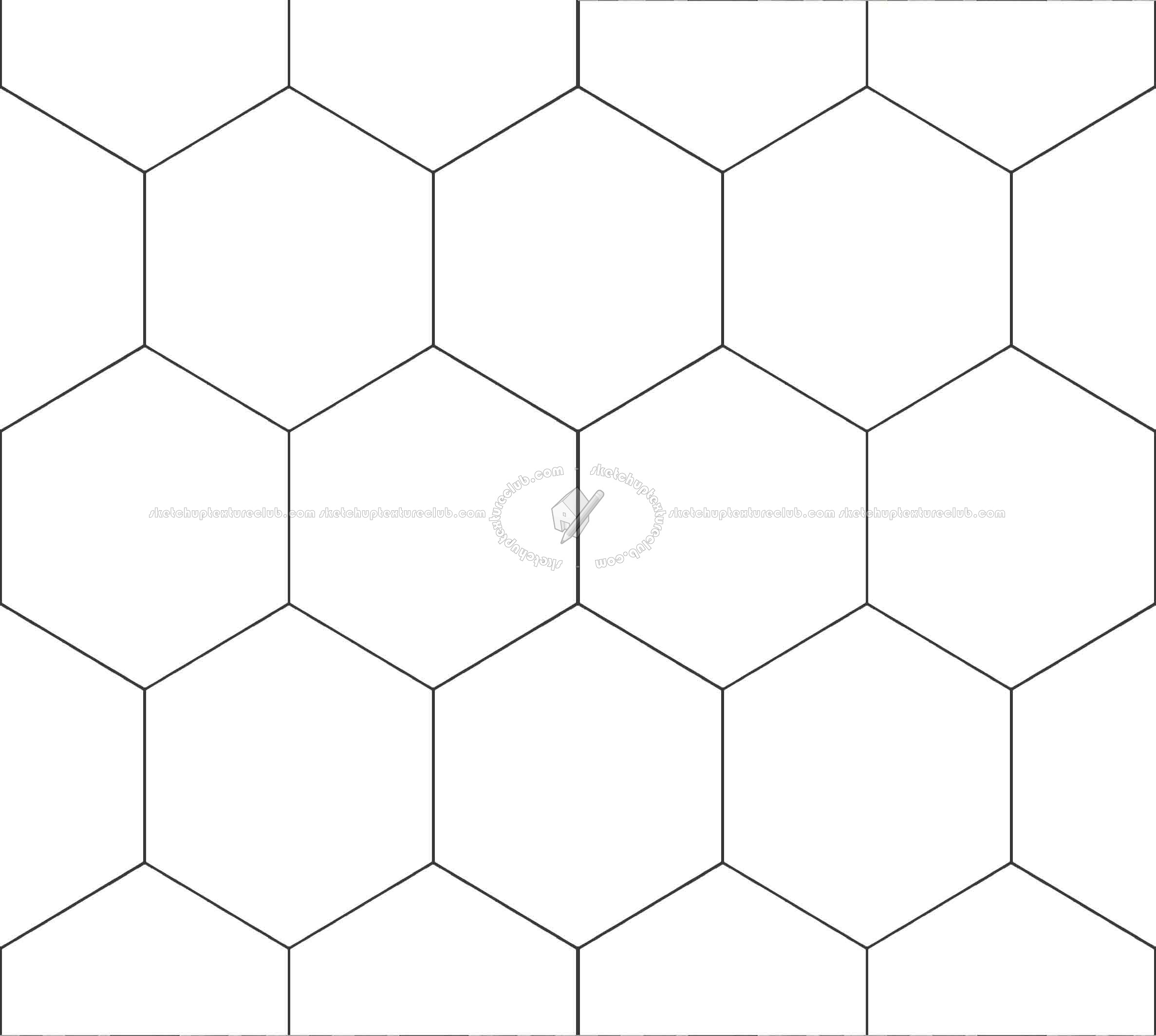 Textures   -   ARCHITECTURE   -   TILES INTERIOR   -   Hexagonal mixed  - Concrete hexagonal tile texture seamless 20287 - Bump