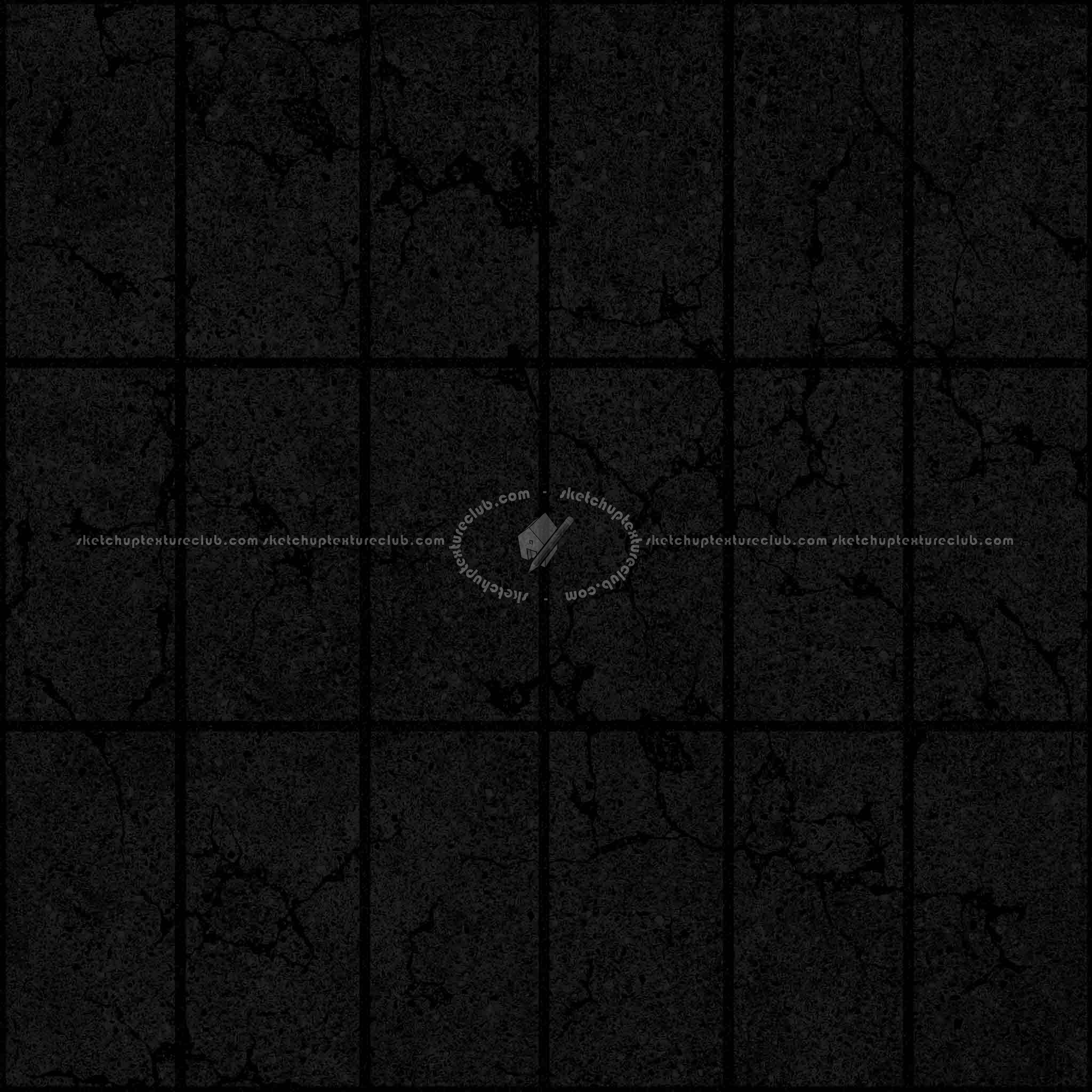 Textures   -   ARCHITECTURE   -   PAVING OUTDOOR   -   Concrete   -   Blocks damaged  - Concrete paving outdoor damaged texture seamless 05509 - Specular