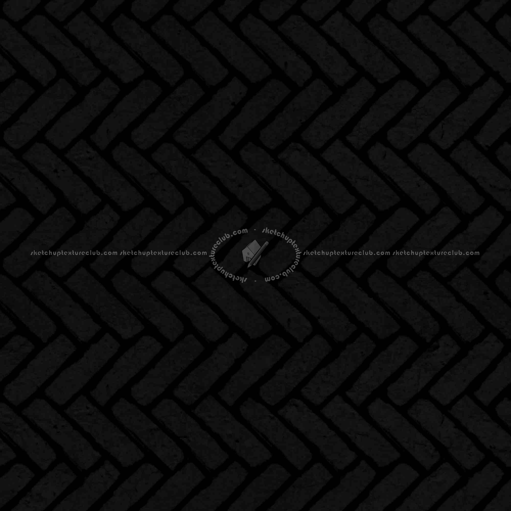 Textures   -   ARCHITECTURE   -   PAVING OUTDOOR   -   Concrete   -   Herringbone  - Concrete paving herringbone outdoor texture seamless 05819 - Specular