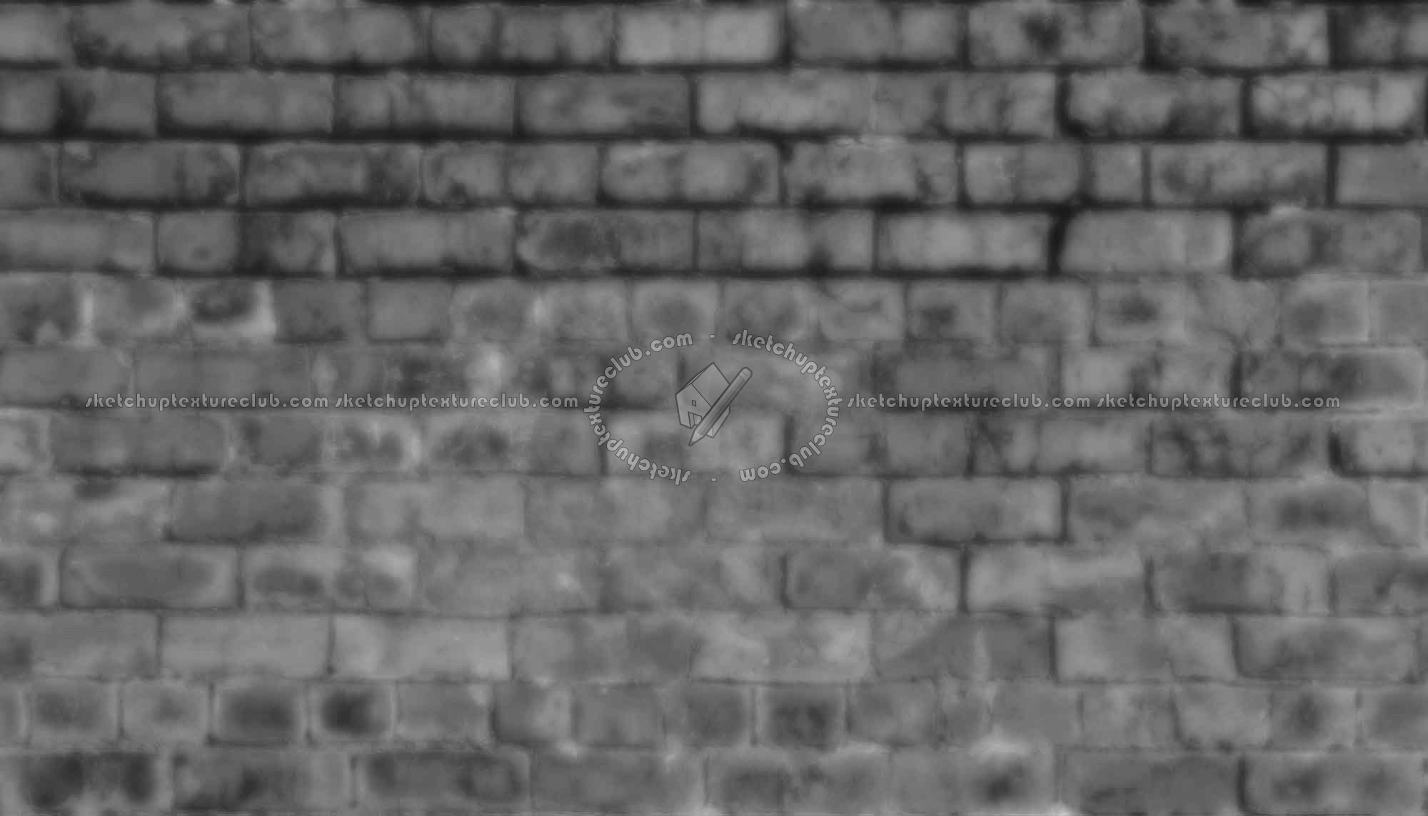 Textures   -   ARCHITECTURE   -   BRICKS   -   Damaged bricks  - Damaged bricks texture seamless 00131 - Displacement