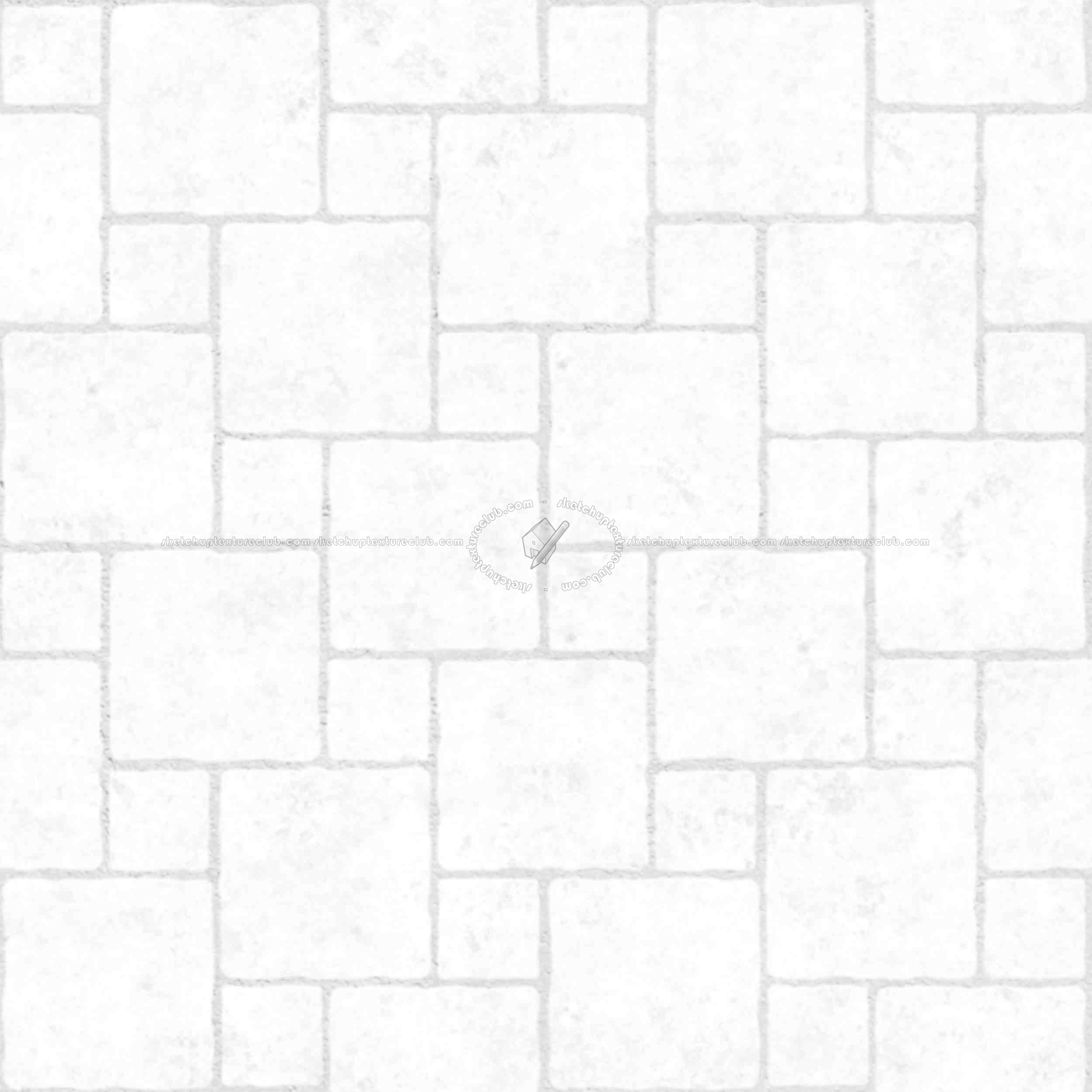 Textures   -   ARCHITECTURE   -   PAVING OUTDOOR   -   Pavers stone   -   Blocks mixed  - Pavers stone mixed size texture seamless 06117 - Ambient occlusion