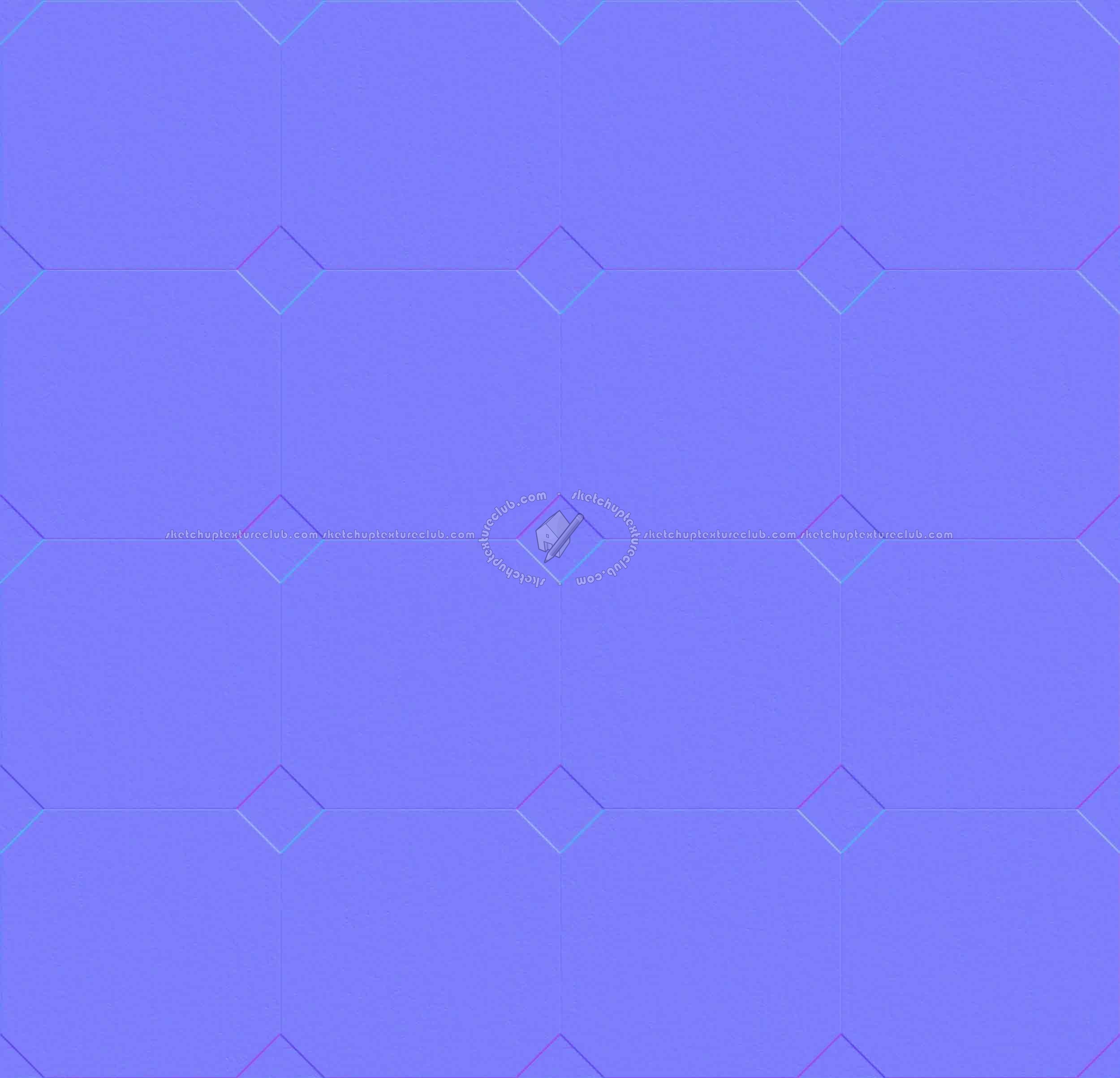 Textures   -   ARCHITECTURE   -   TILES INTERIOR   -   Marble tiles   -   Travertine  - Travertine floor tile cm 120x120 texture seamless 14689 - Normal