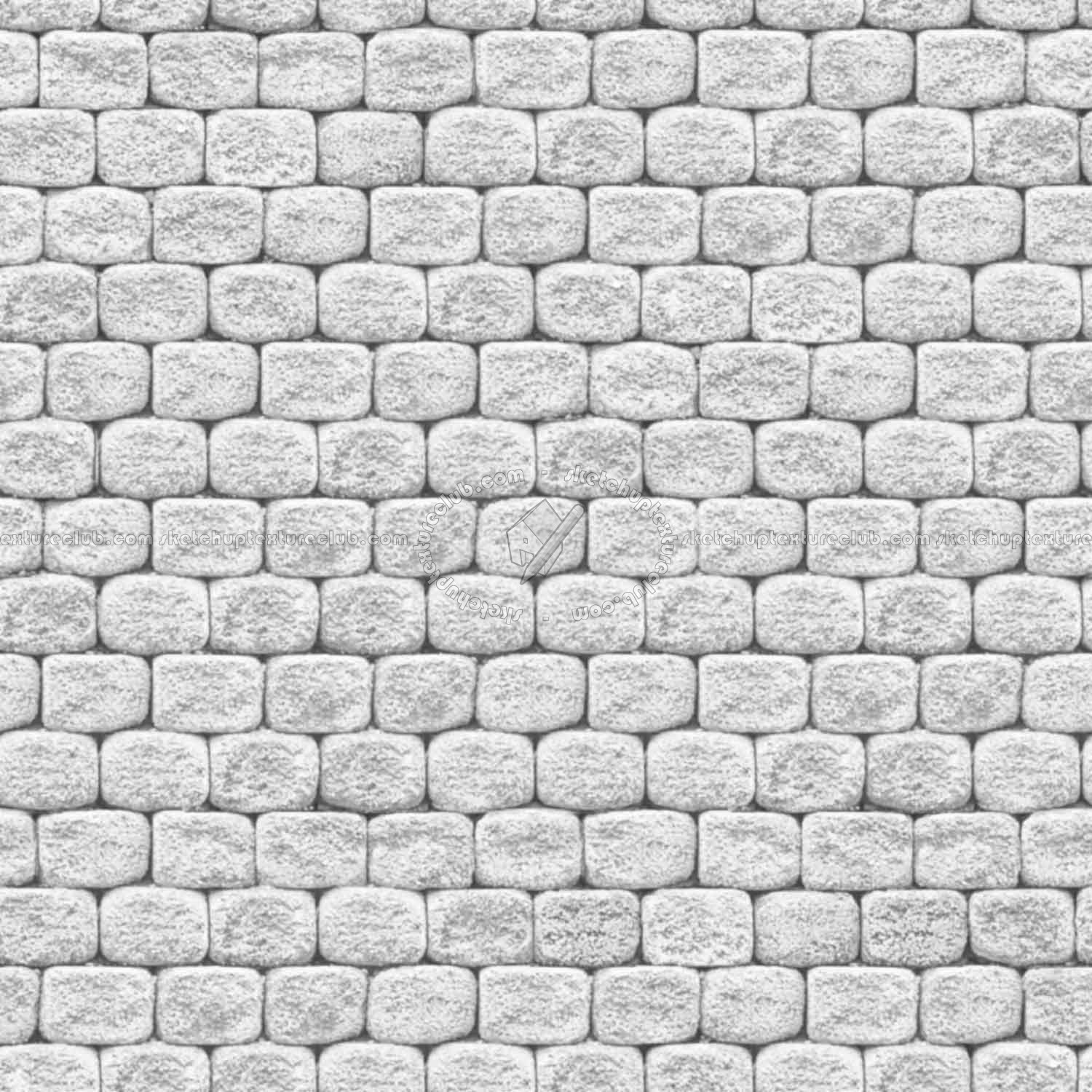 Textures   -   ARCHITECTURE   -   STONES WALLS   -   Stone blocks  - Wall stone with regular blocks texture seamless 08322 - Bump