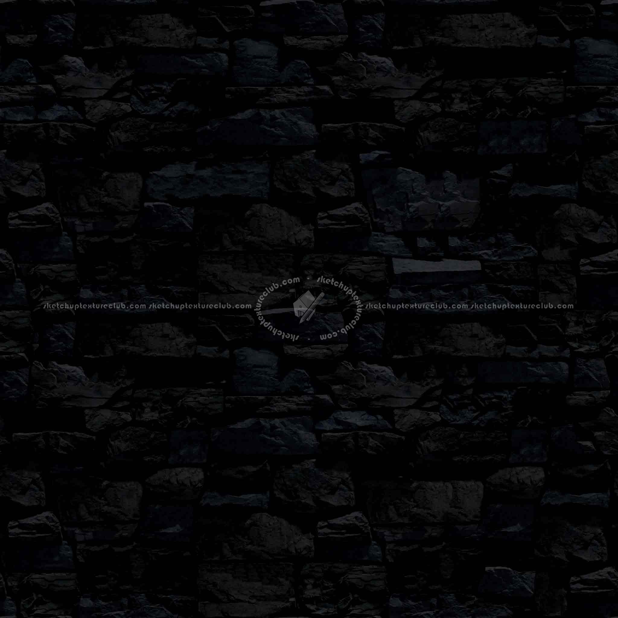 Textures   -   ARCHITECTURE   -   STONES WALLS   -   Claddings stone   -   Exterior  - Wall cladding stone texture seamless 19009 - Specular