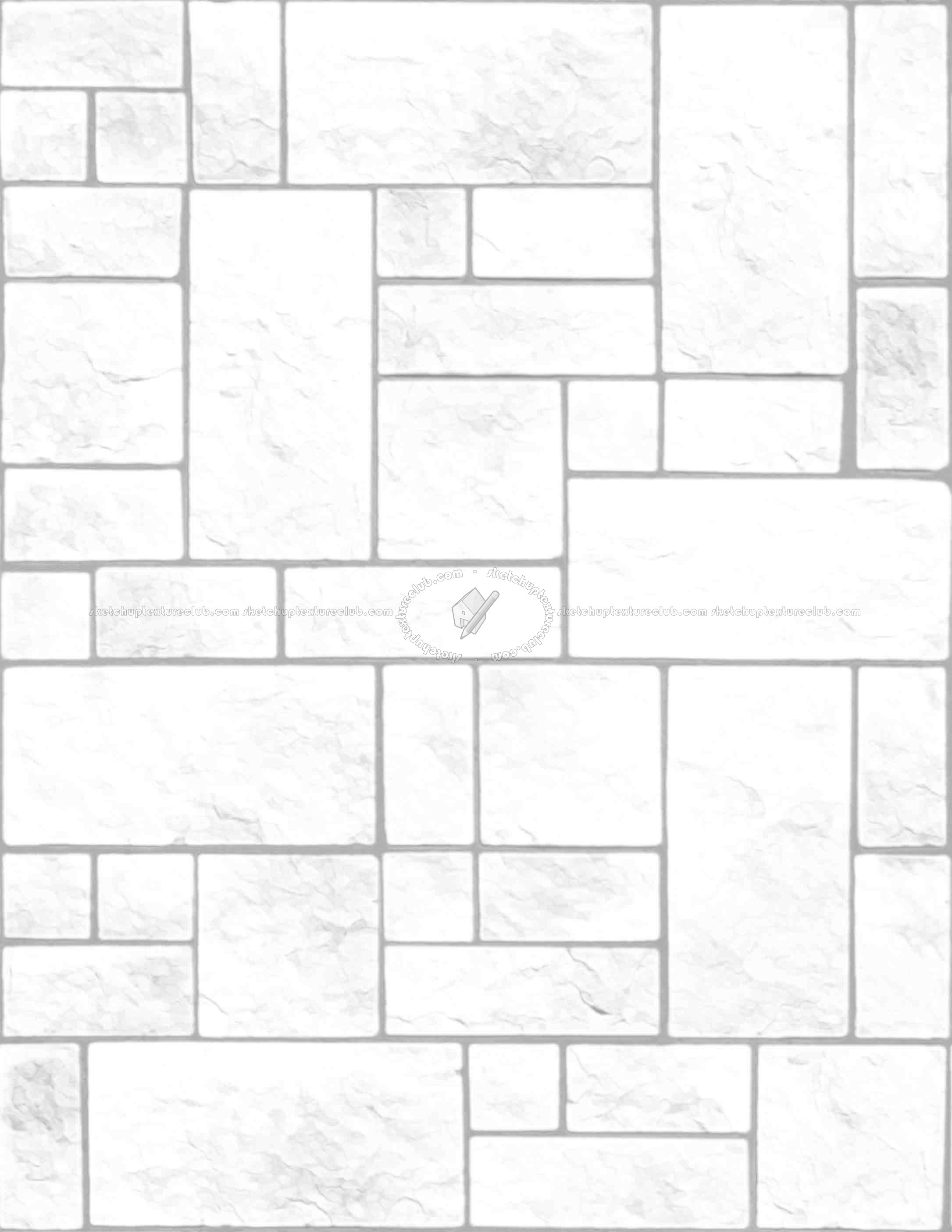 Textures   -   ARCHITECTURE   -   STONES WALLS   -   Claddings stone   -   Exterior  - Wall cladding stone texture seamless 19010 - Ambient occlusion