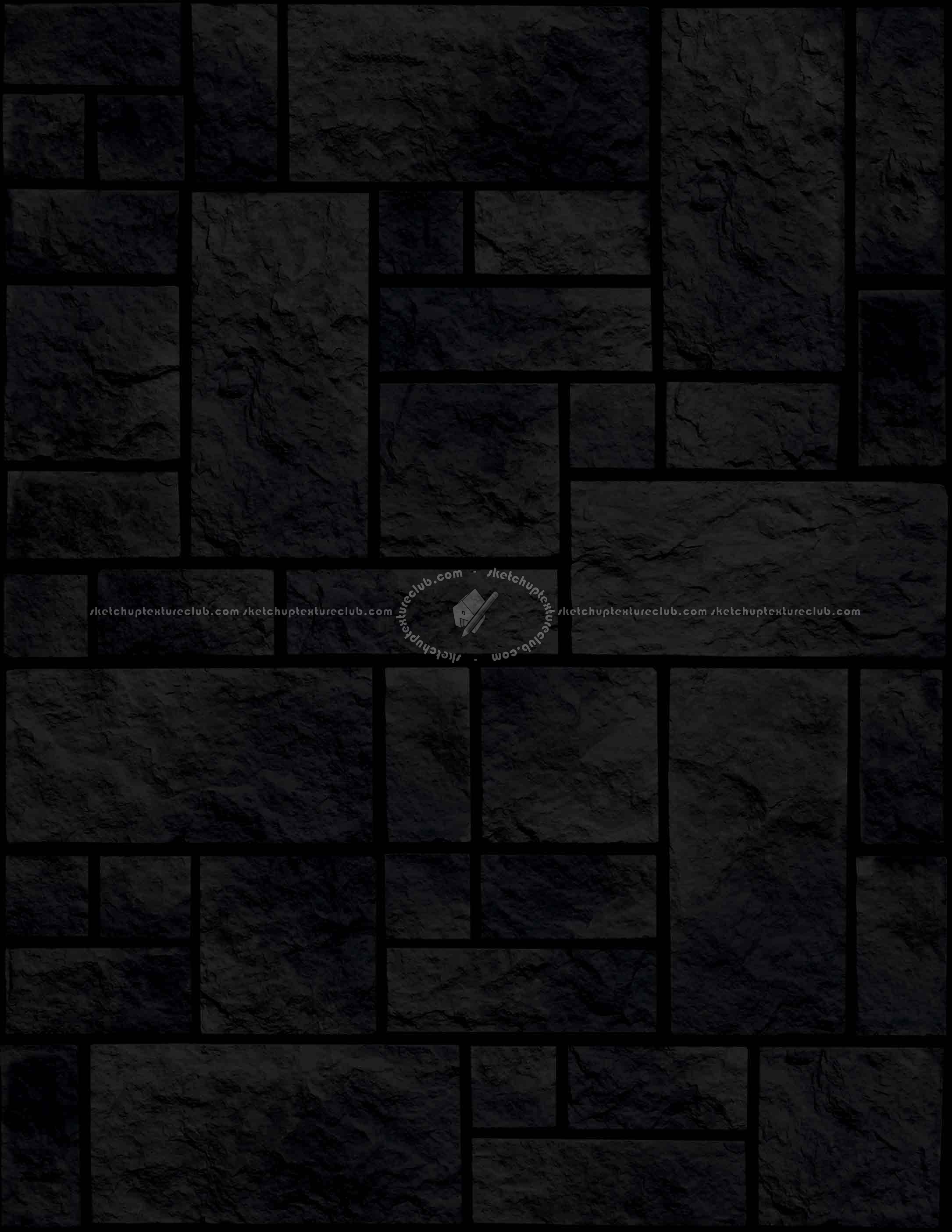 Textures   -   ARCHITECTURE   -   STONES WALLS   -   Claddings stone   -   Exterior  - Wall cladding stone texture seamless 19010 - Specular