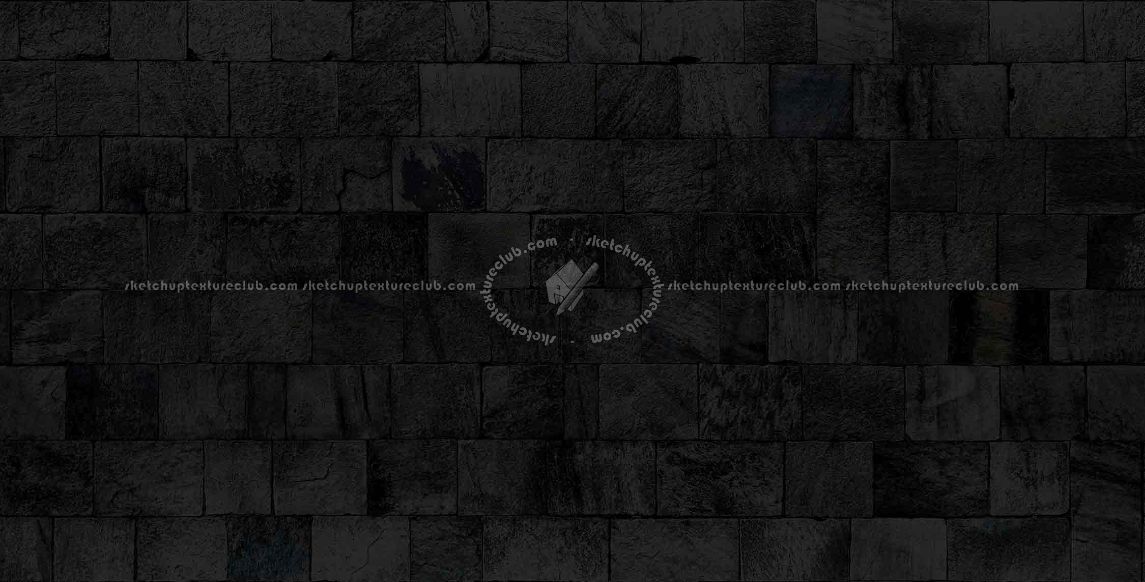 Textures   -   ARCHITECTURE   -   STONES WALLS   -   Claddings stone   -   Exterior  - Slate wall cladding stone texture seamless 19346 - Specular