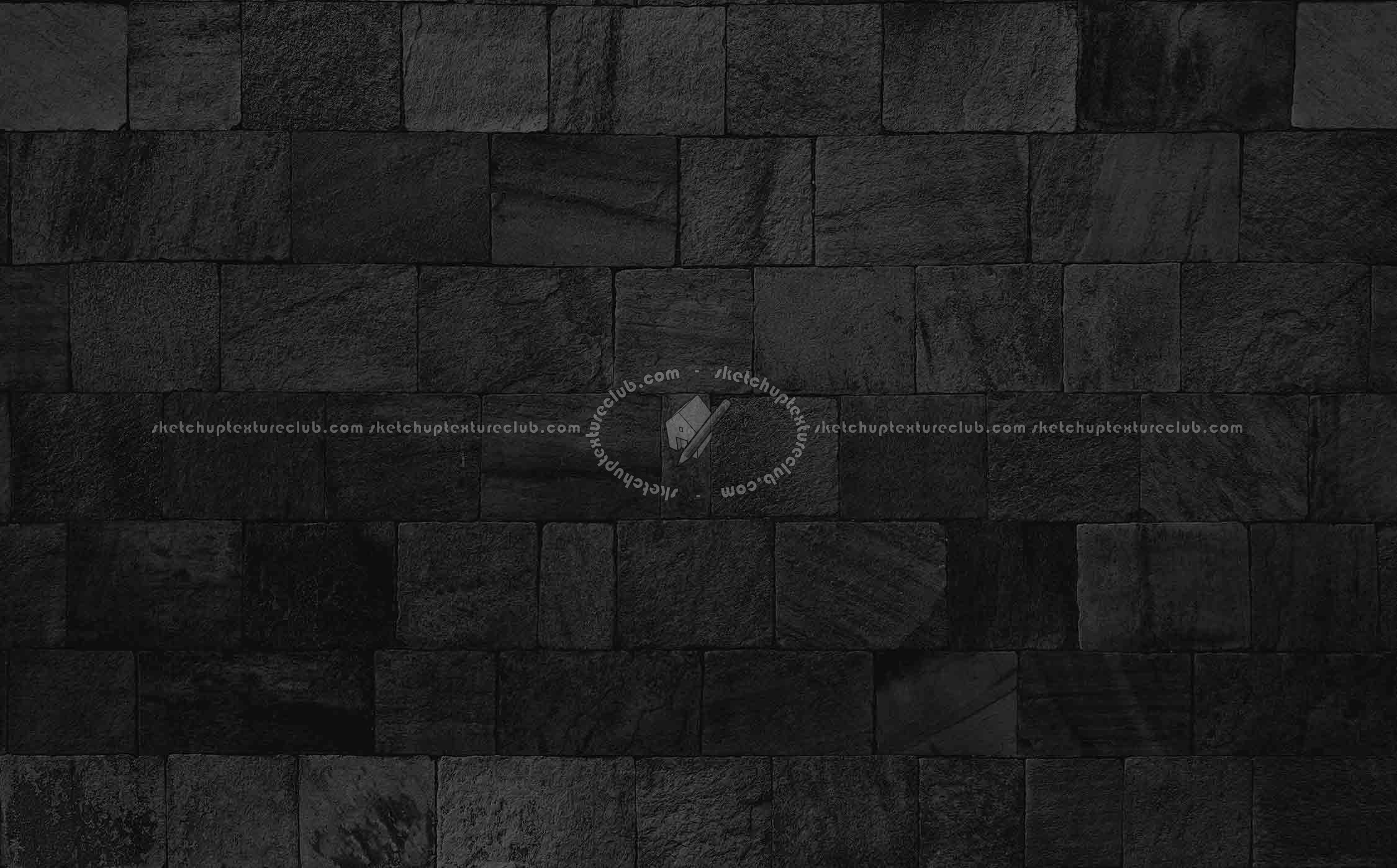 Textures   -   ARCHITECTURE   -   STONES WALLS   -   Claddings stone   -   Exterior  - Slate wall cladding stone texture seamless 19347 - Specular