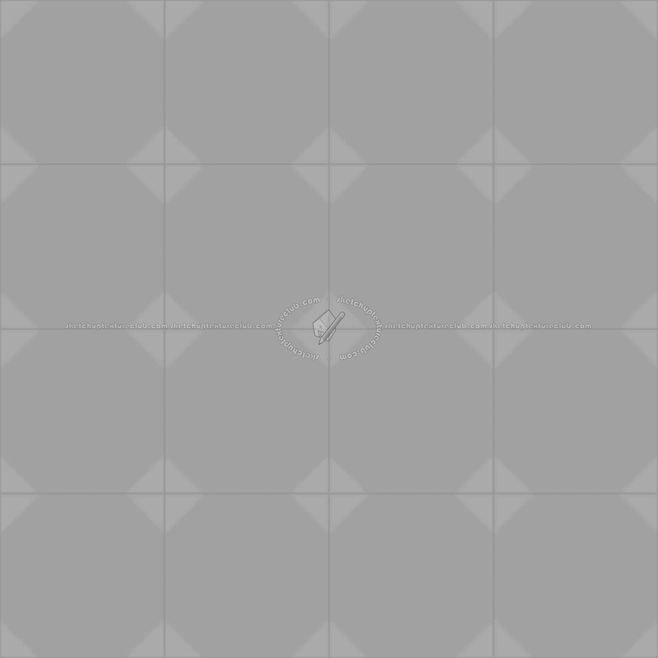 Textures   -   ARCHITECTURE   -   TILES INTERIOR   -   Cement - Encaustic   -   Cement  - Cement concrete tile texture seamless 13345 - Displacement