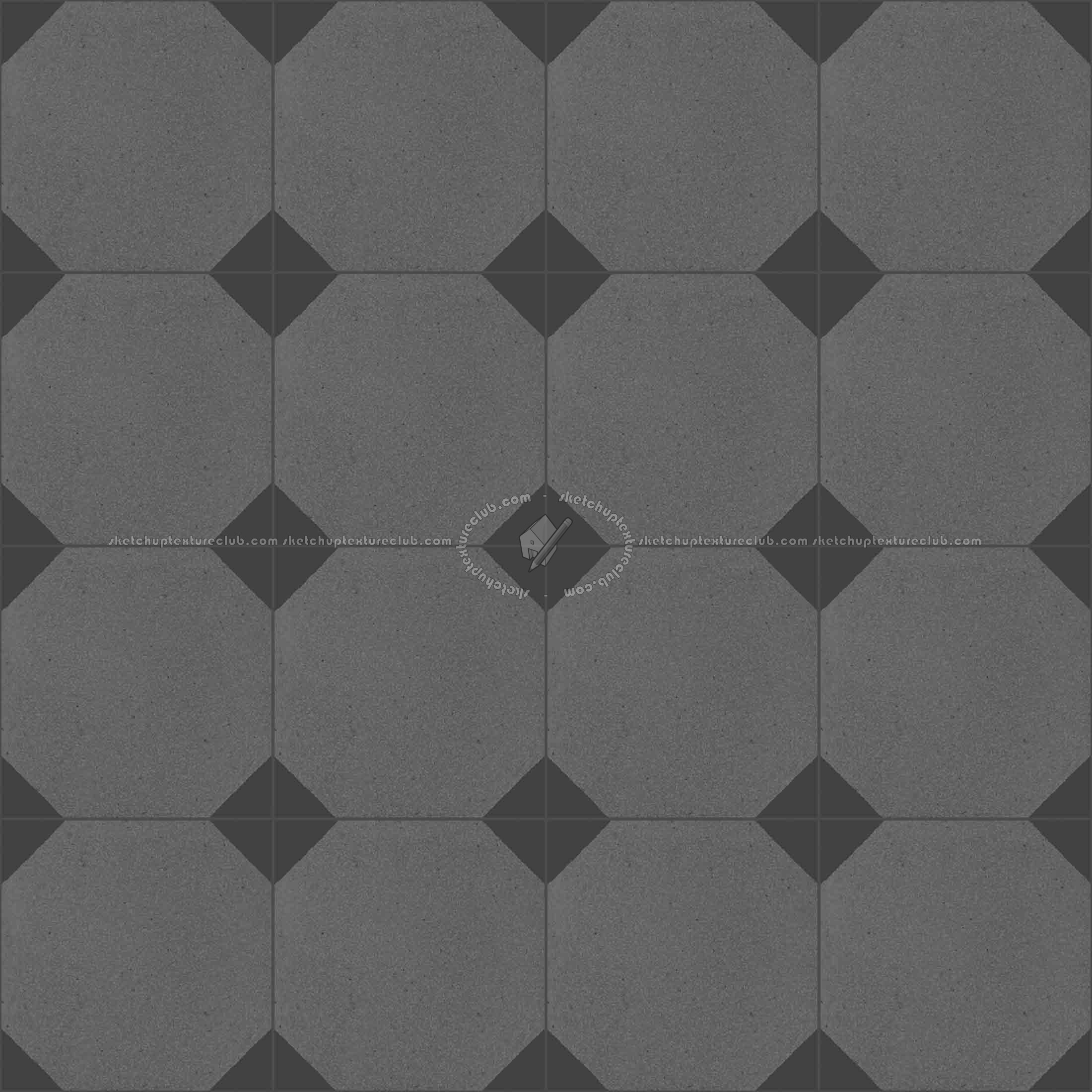 Textures   -   ARCHITECTURE   -   TILES INTERIOR   -   Cement - Encaustic   -   Cement  - Cement concrete tile texture seamless 13345 - Specular