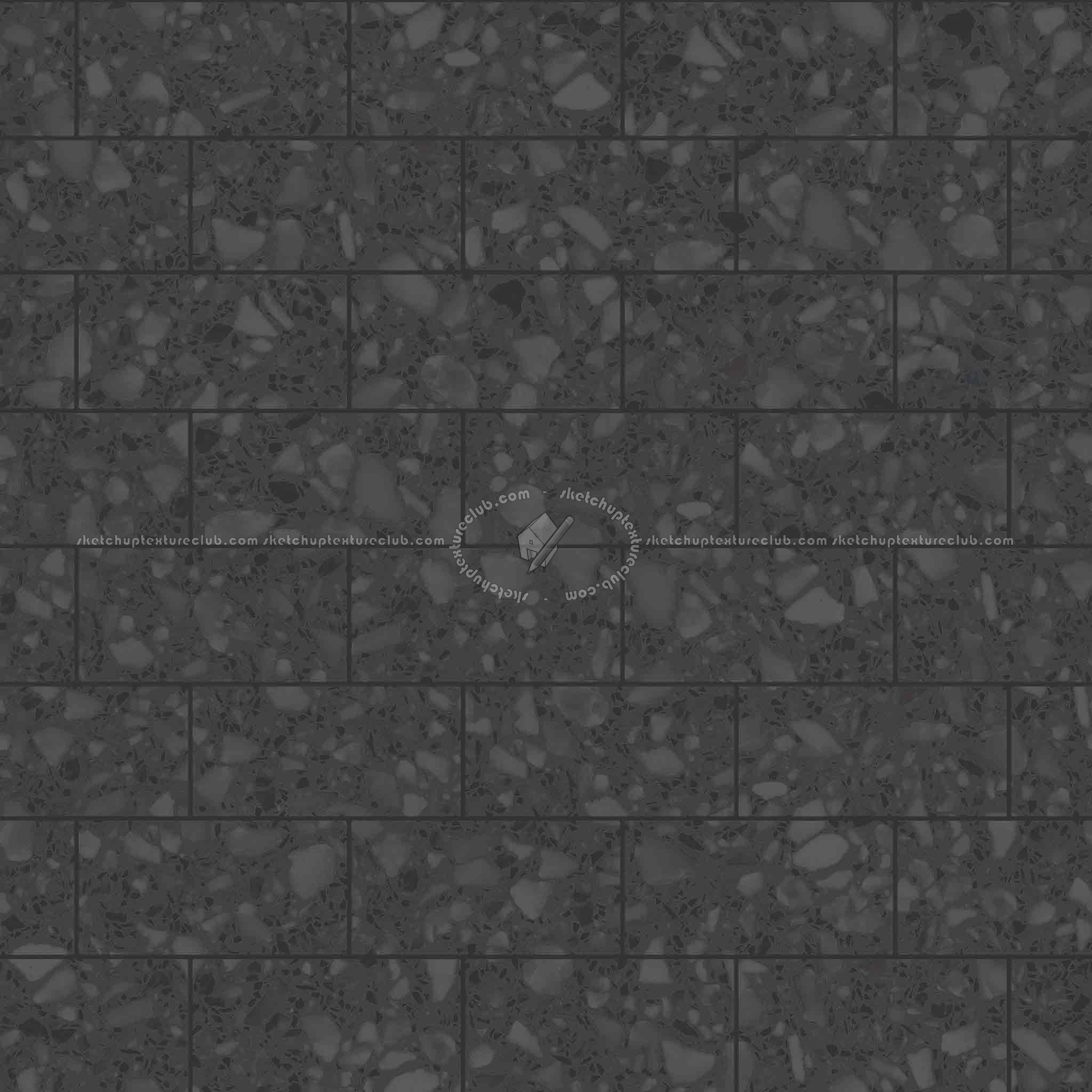 Textures   -   ARCHITECTURE   -   TILES INTERIOR   -   Terrazzo  - cement terrazzo tiles PBR texture seamless 21870 - Specular