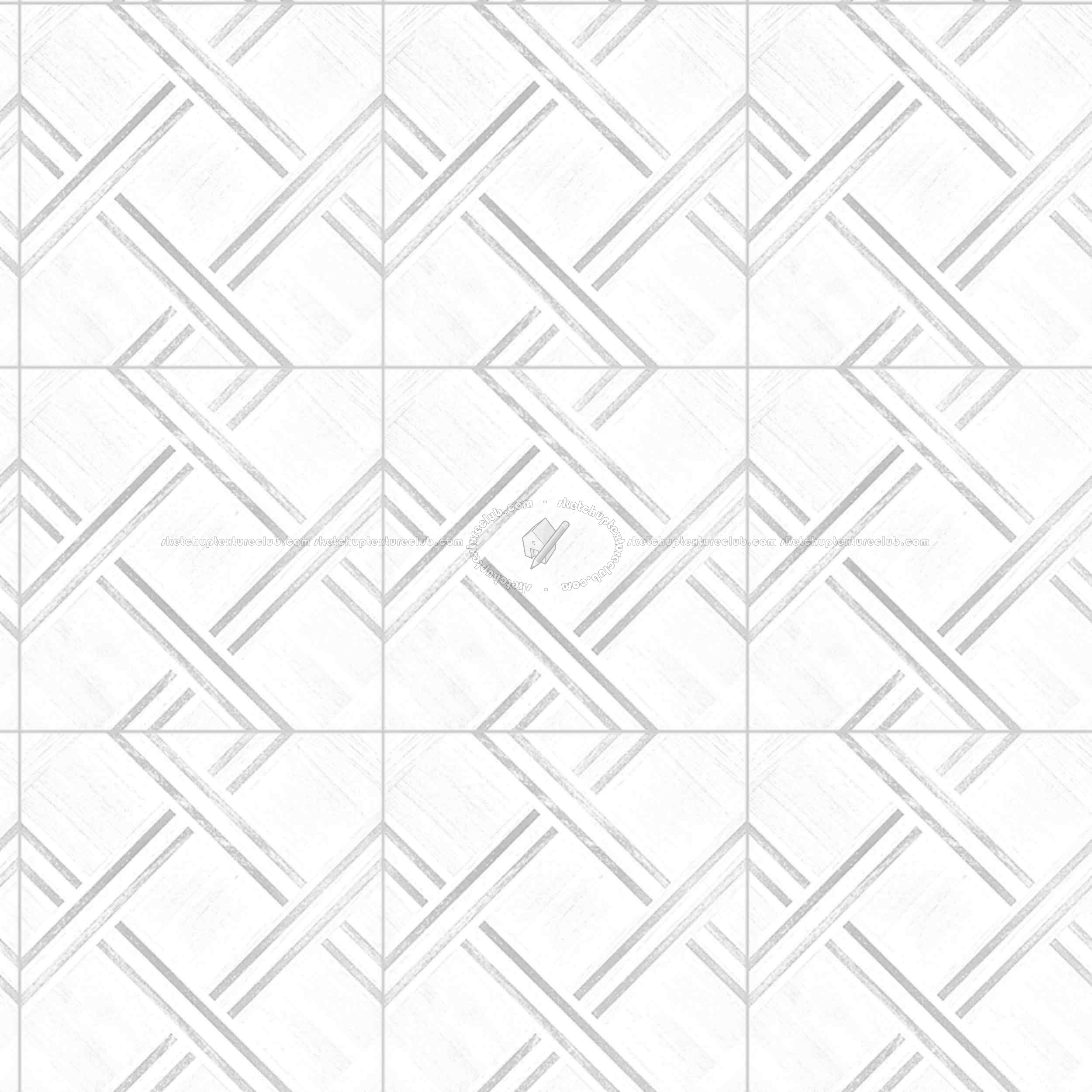 Textures   -   ARCHITECTURE   -   WOOD FLOORS   -   Geometric pattern  - Parquet geometric pattern texture seamless 04752 - Ambient occlusion