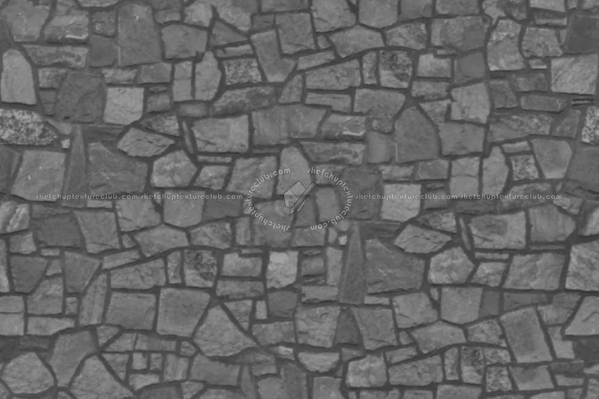 Textures   -   ARCHITECTURE   -   STONES WALLS   -   Claddings stone   -   Exterior  - Flagstones wall cladding texture seamless 19795 - Displacement