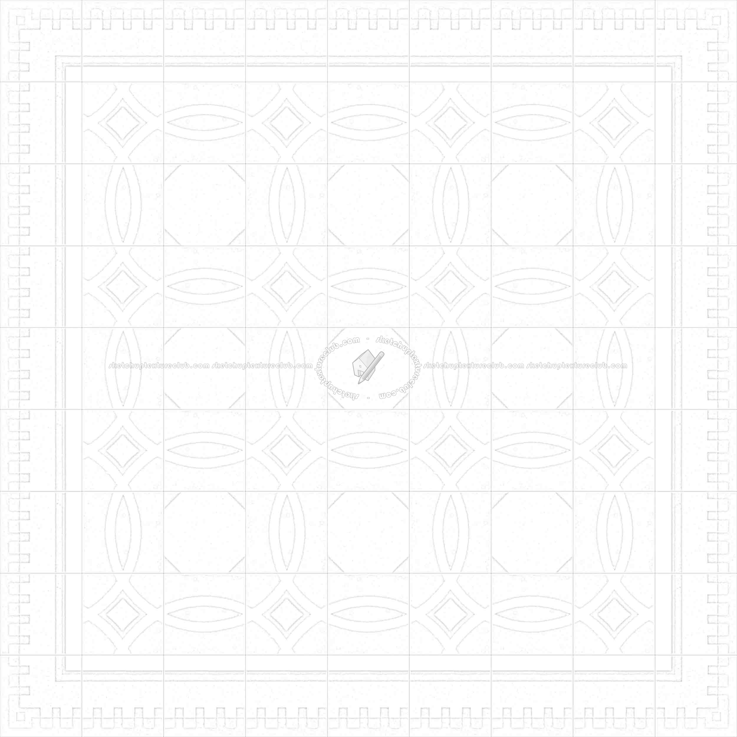 Textures   -   ARCHITECTURE   -   TILES INTERIOR   -   Cement - Encaustic   -   Cement  - Cement concrete tile texture seamless 13346 - Ambient occlusion