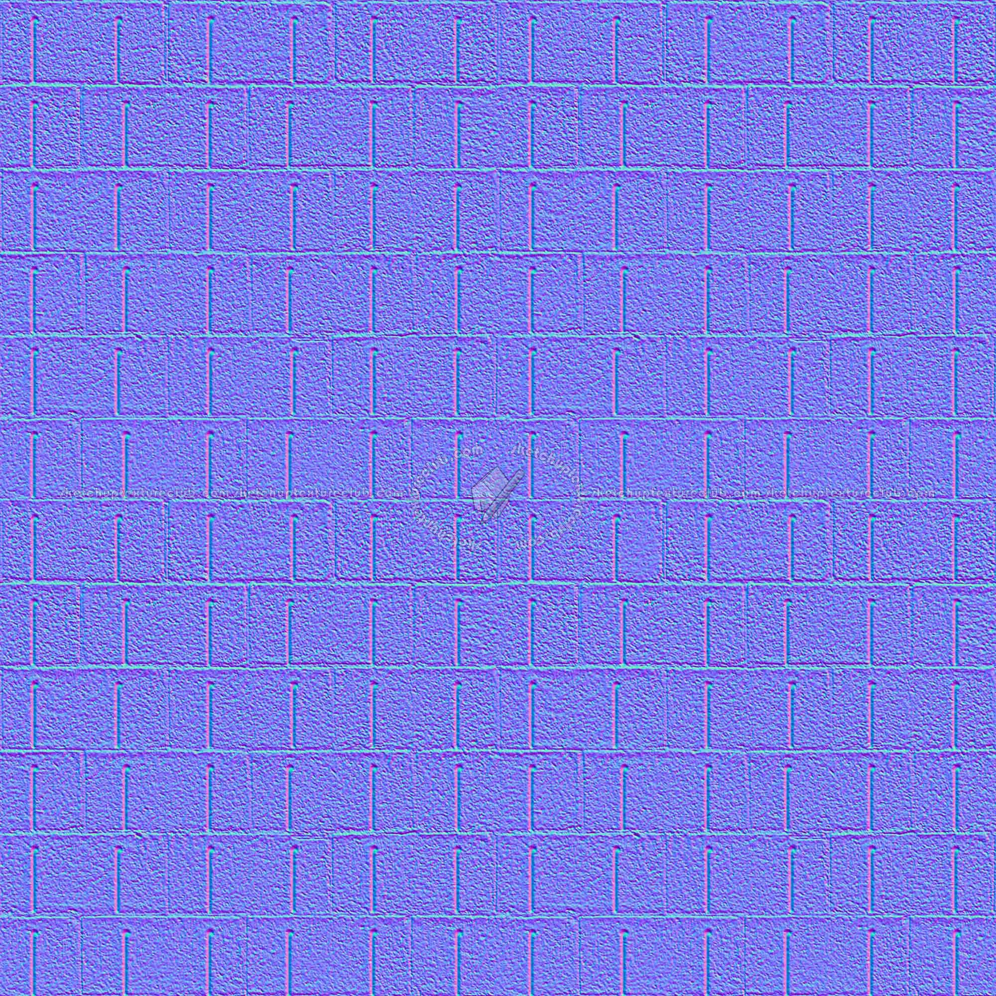 Textures   -   ARCHITECTURE   -   CONCRETE   -   Plates   -   Clean  - Concrete clean plates wall texture seamless 01654 - Normal