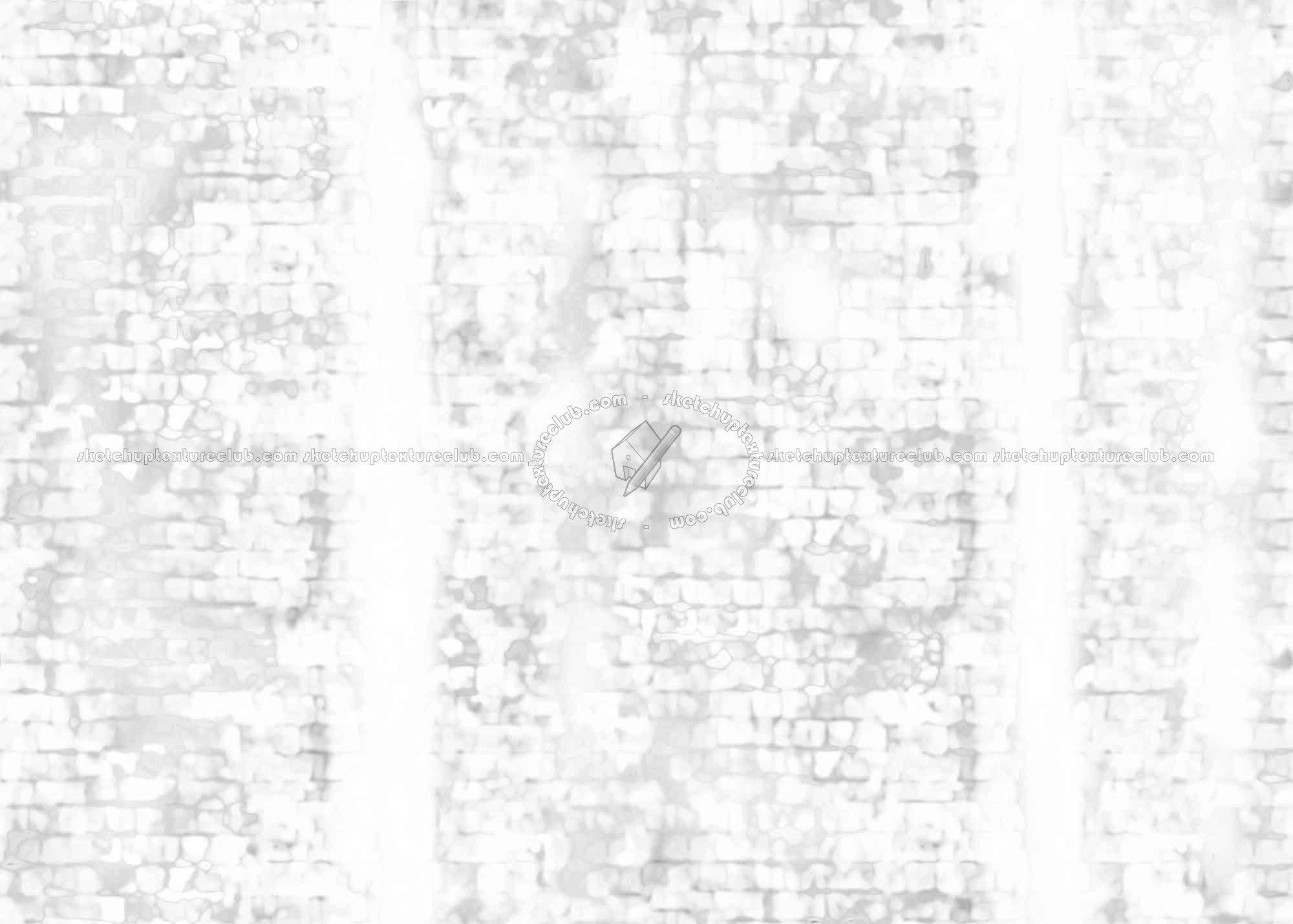 Textures   -   ARCHITECTURE   -   BRICKS   -   Damaged bricks  - Damaged bricks texture seamless 00133 - Ambient occlusion