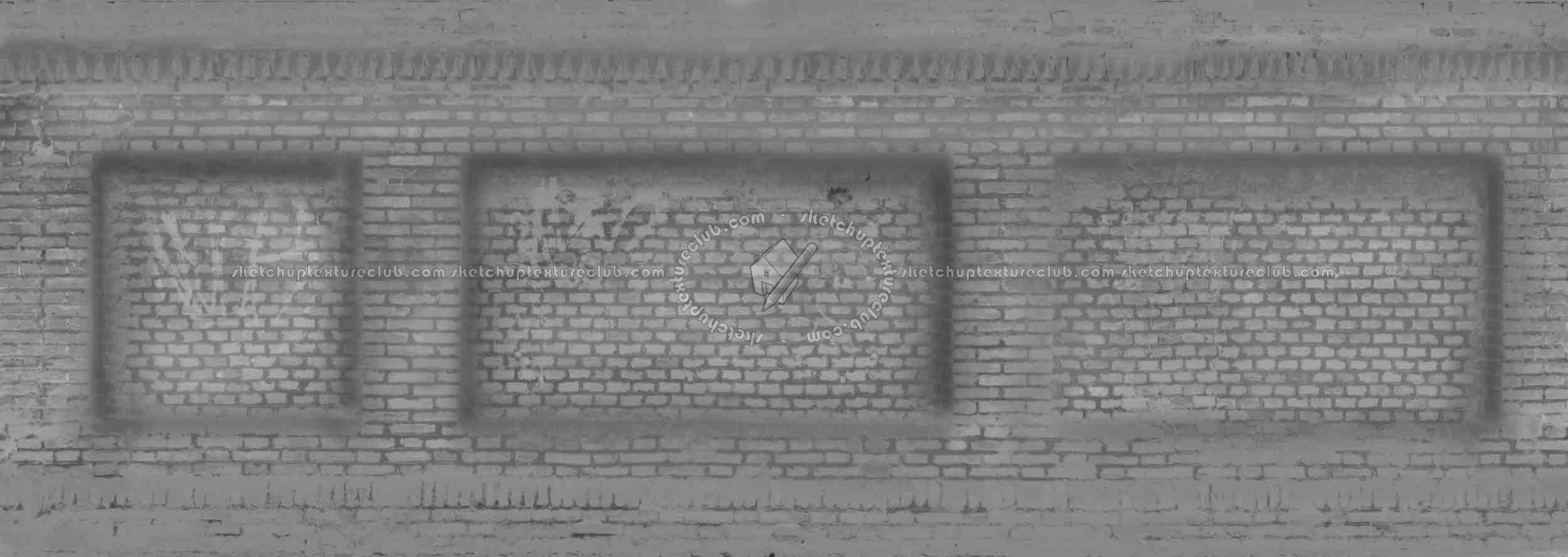 Textures   -   ARCHITECTURE   -   BRICKS   -   Dirty Bricks  - Old dirty wall brick texture 17383 - Displacement