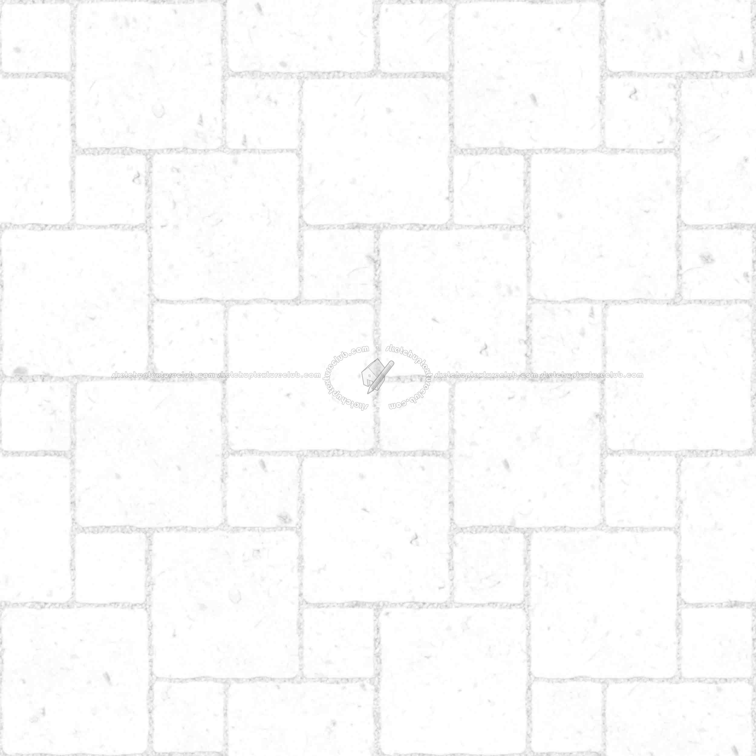 Textures   -   ARCHITECTURE   -   PAVING OUTDOOR   -   Pavers stone   -   Blocks mixed  - Pavers stone mixed size texture seamless 06119 - Ambient occlusion