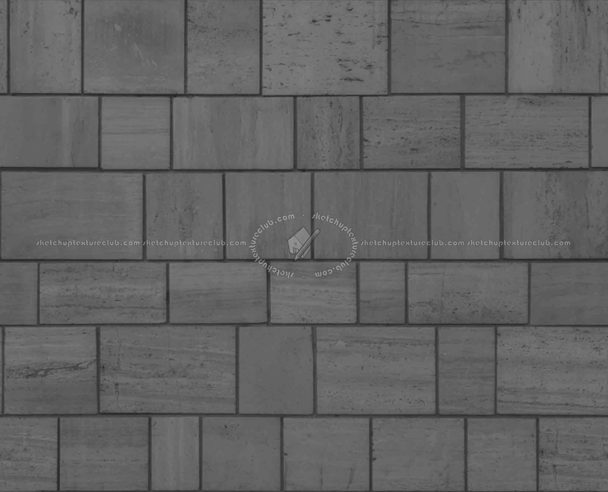 Textures   -   ARCHITECTURE   -   STONES WALLS   -   Claddings stone   -   Exterior  - Travertine wall cladding texture seamless 20106 - Displacement
