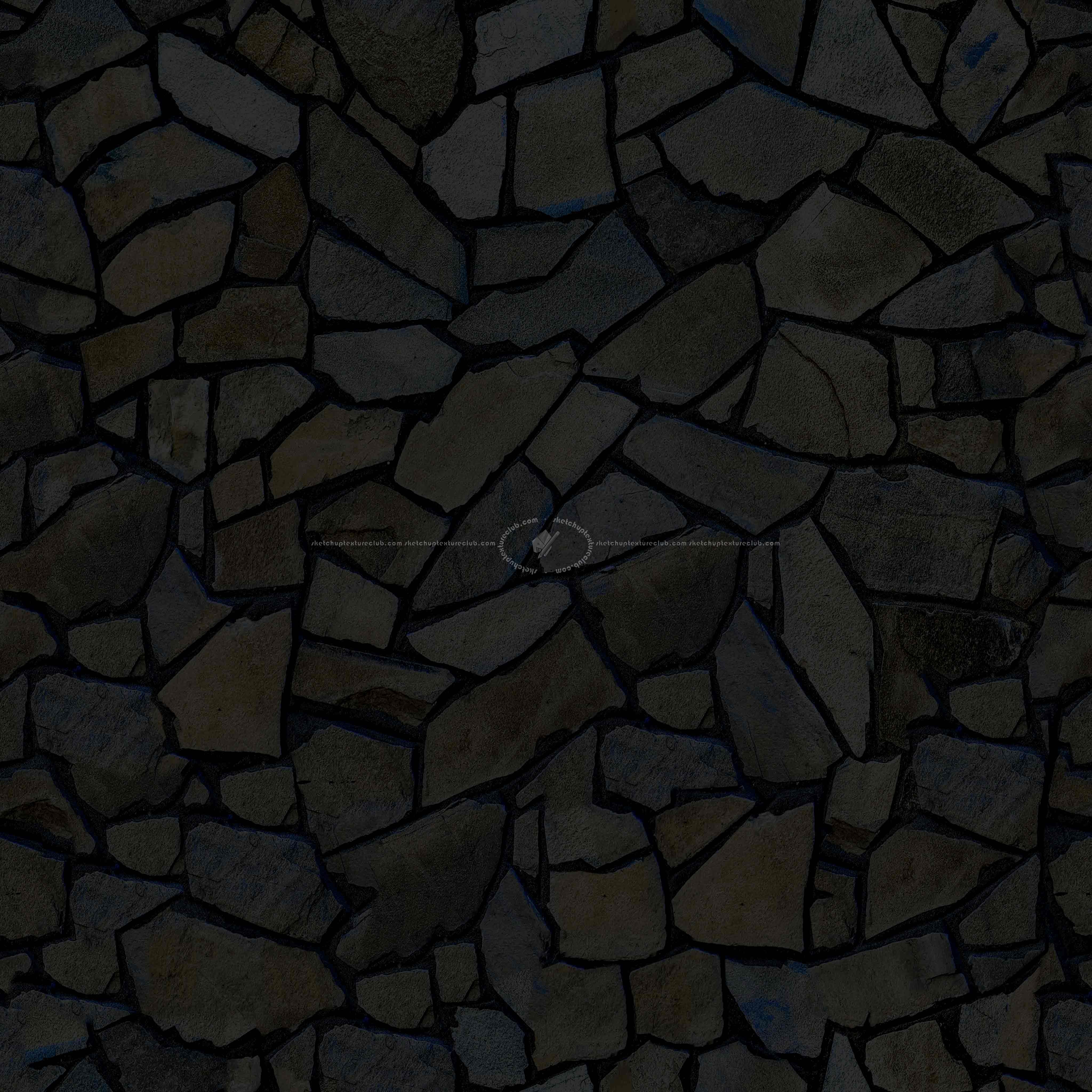 Textures   -   ARCHITECTURE   -   STONES WALLS   -   Claddings stone   -   Exterior  - Building wall cladding stone texture seamless 20197 - Specular