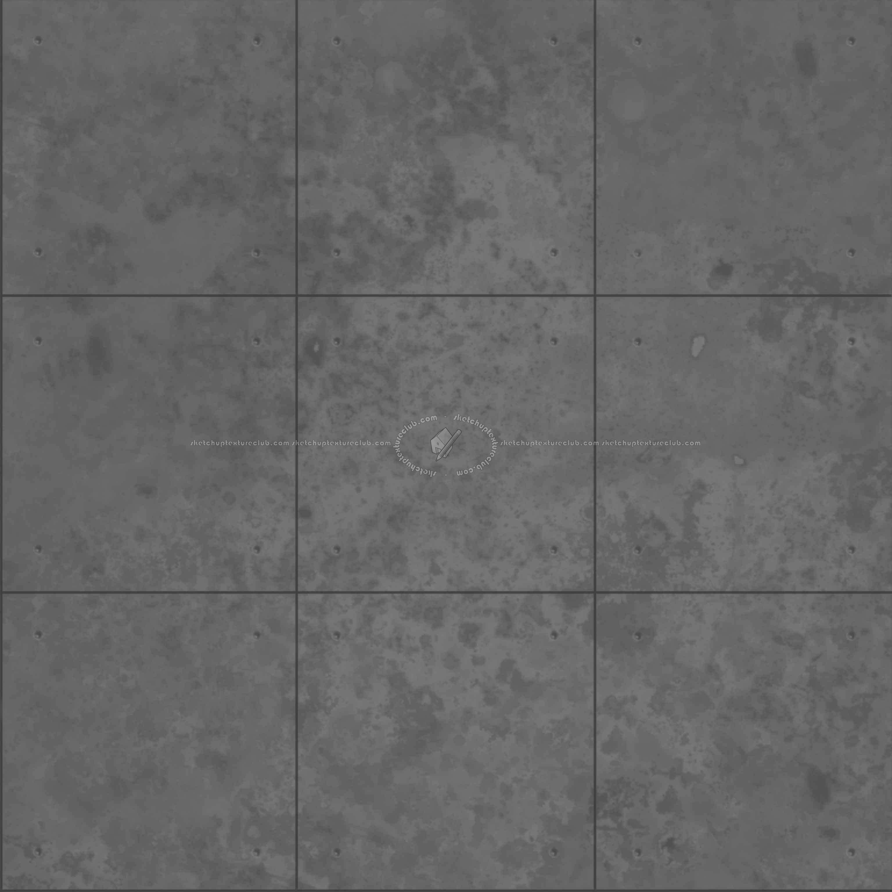 Textures   -   MATERIALS   -   METALS   -   Facades claddings  - Corten wall cladding Pbr texture seamless 22185 - Displacement