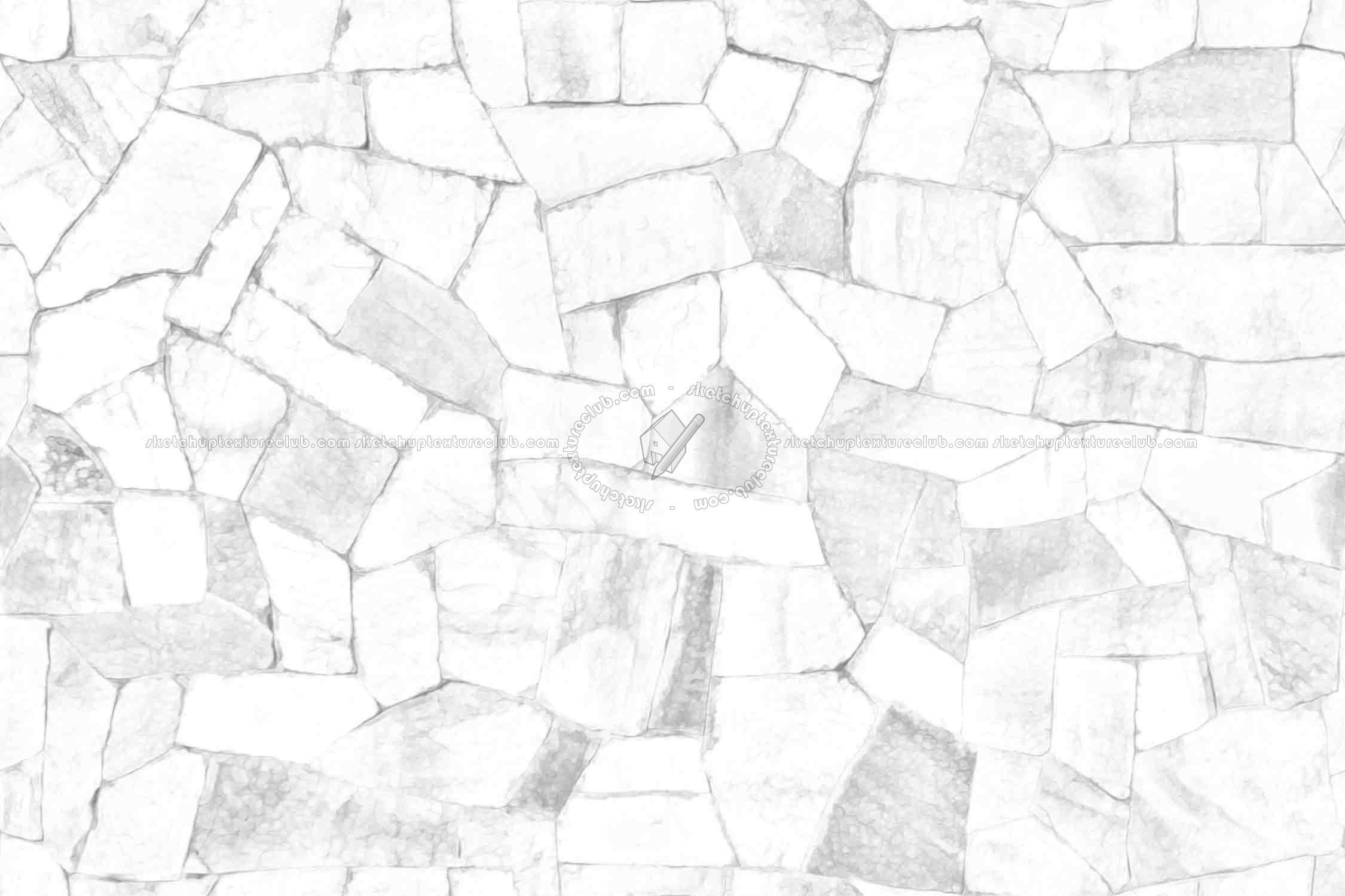 Textures   -   ARCHITECTURE   -   STONES WALLS   -   Claddings stone   -   Exterior  - Stones wall cladding texture seamless 20773 - Ambient occlusion