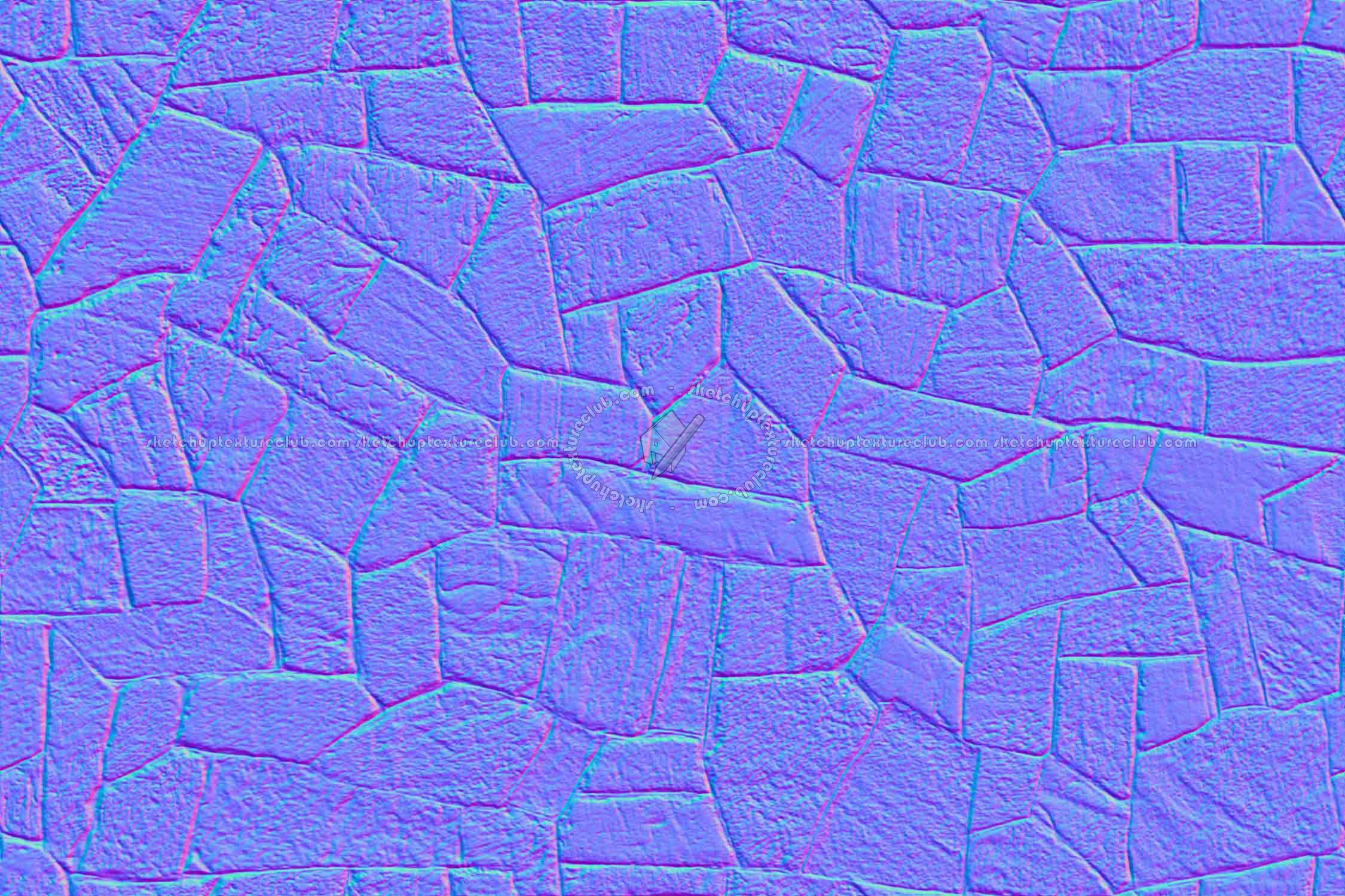 Textures   -   ARCHITECTURE   -   STONES WALLS   -   Claddings stone   -   Exterior  - Stones wall cladding texture seamless 20773 - Normal