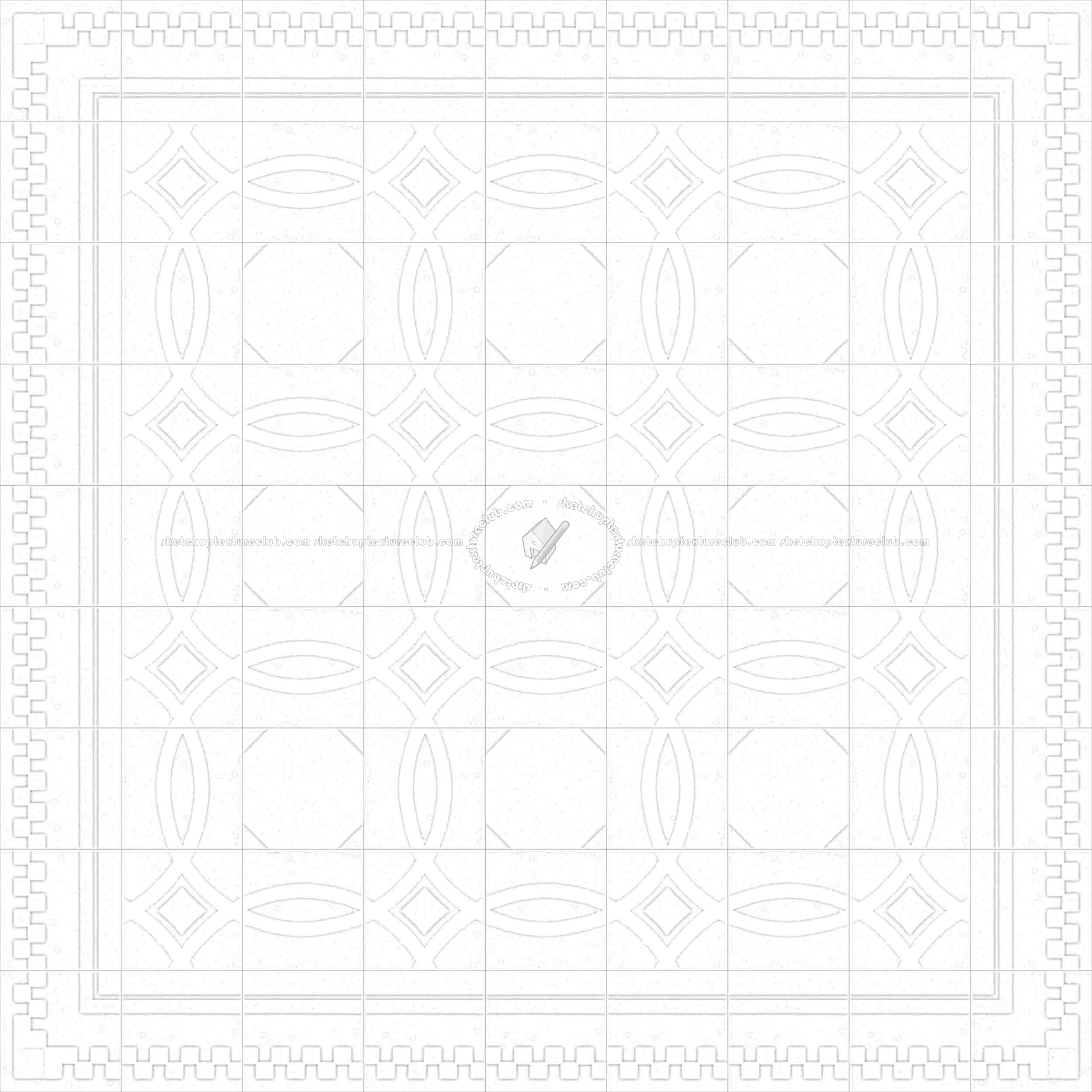 Textures   -   ARCHITECTURE   -   TILES INTERIOR   -   Cement - Encaustic   -   Cement  - Cement concrete tile texture seamless 13347 - Ambient occlusion