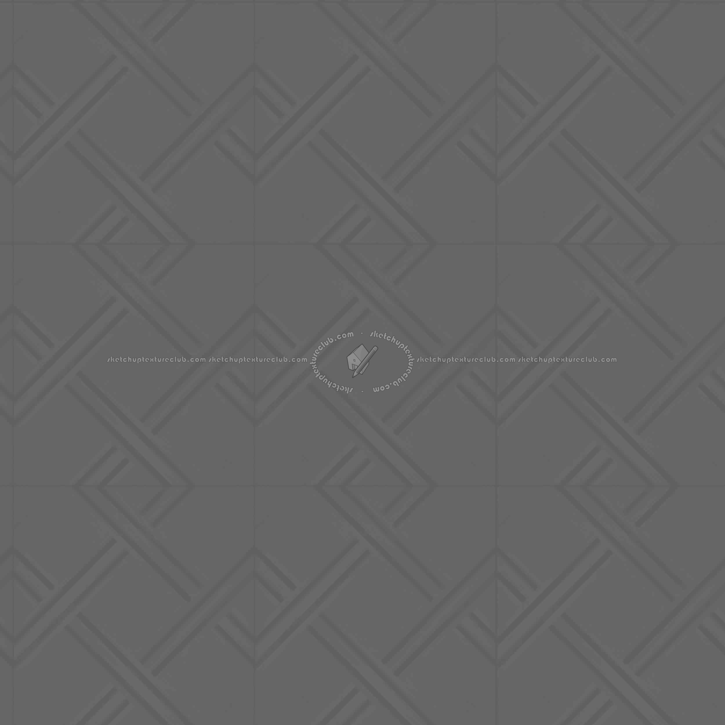 Textures   -   ARCHITECTURE   -   WOOD FLOORS   -   Geometric pattern  - Parquet geometric pattern texture seamless 04754 - Displacement