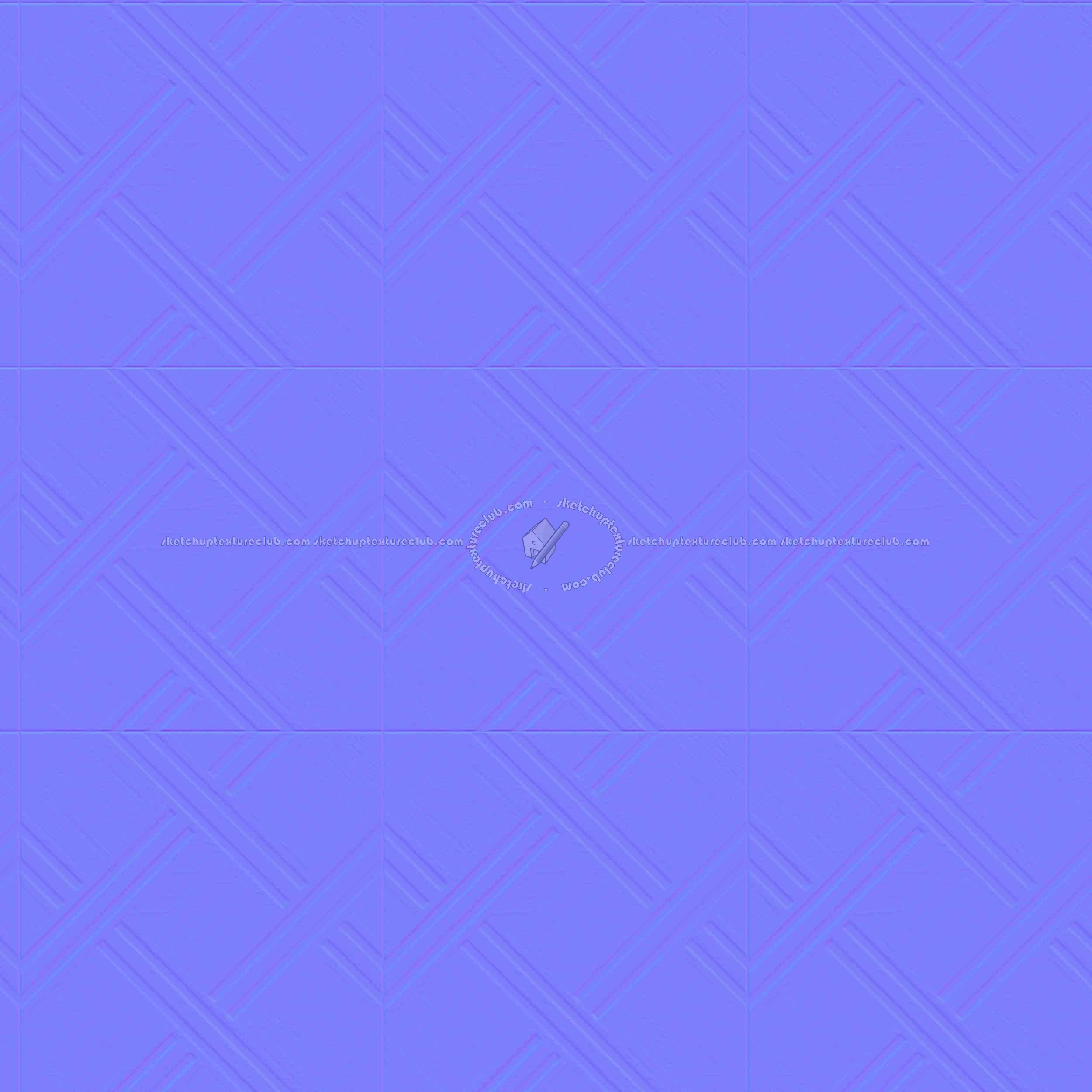 Textures   -   ARCHITECTURE   -   WOOD FLOORS   -   Geometric pattern  - Parquet geometric pattern texture seamless 04754 - Normal