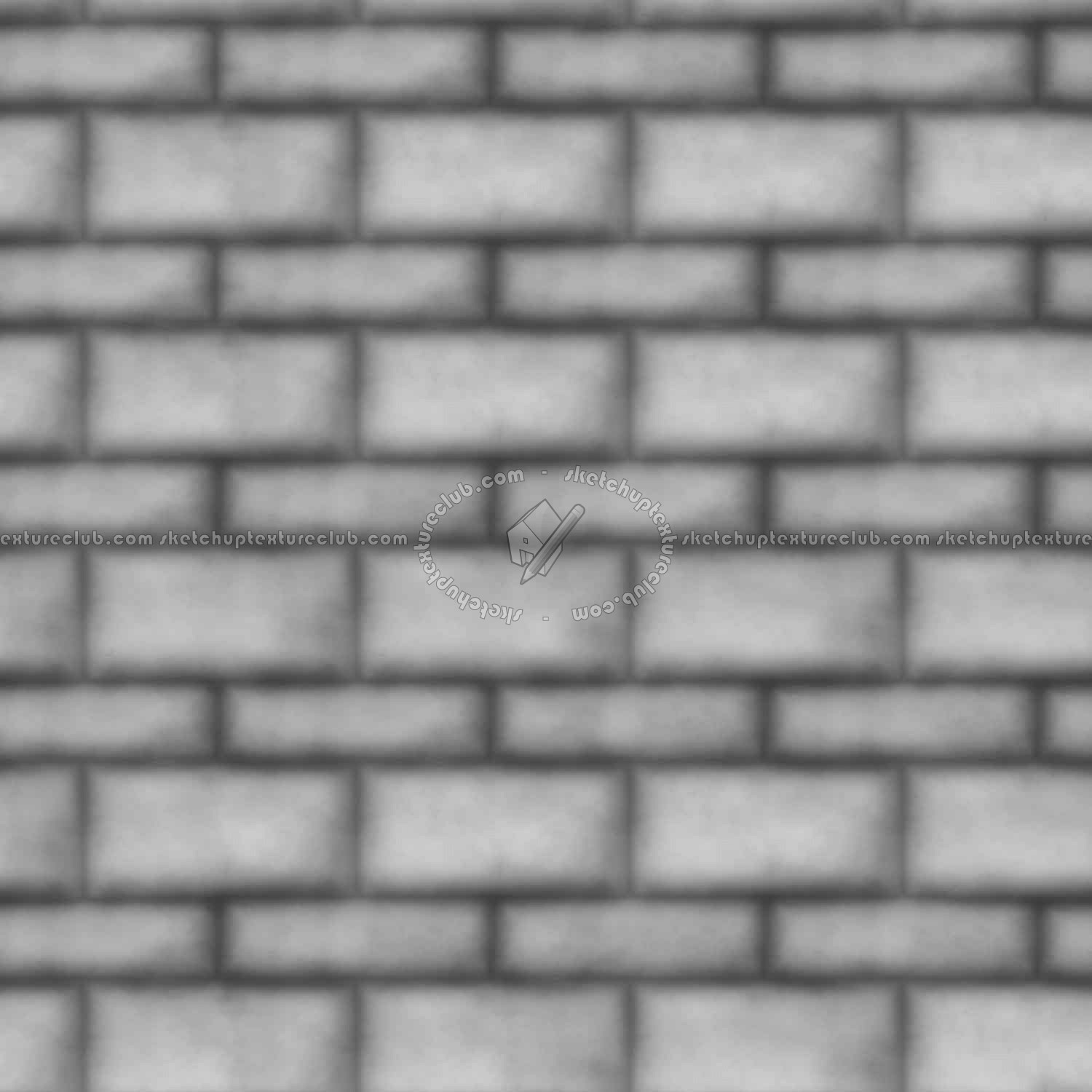 Textures   -   ARCHITECTURE   -   STONES WALLS   -   Stone blocks  - Rome wall stone with regular blocks texture seamless 08325 - Displacement