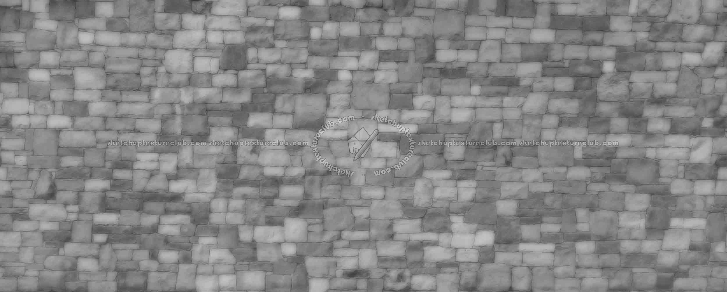 Textures   -   ARCHITECTURE   -   STONES WALLS   -   Claddings stone   -   Exterior  - Stones wall cladding texture seamless 2 20898 - Displacement