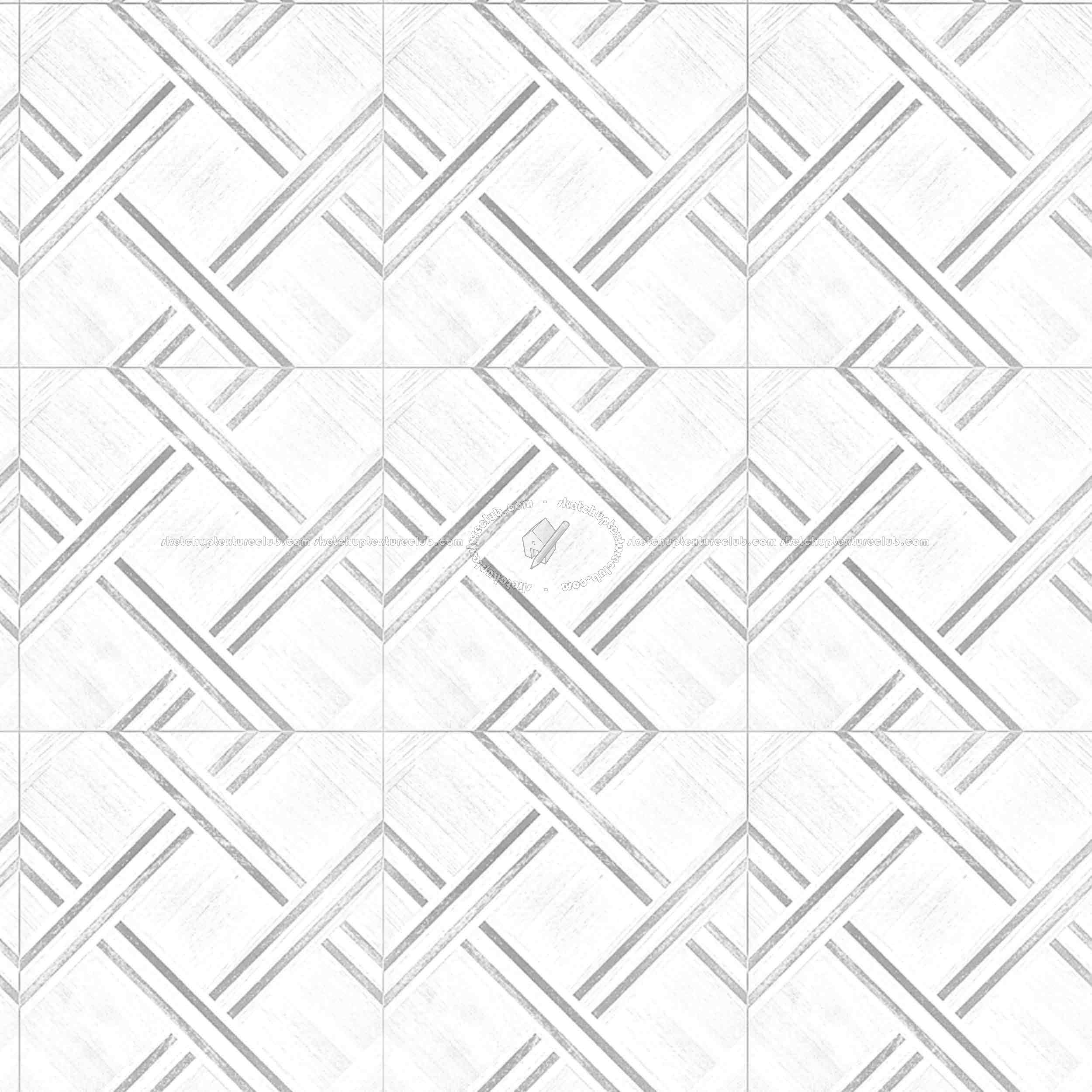 Textures   -   ARCHITECTURE   -   WOOD FLOORS   -   Geometric pattern  - Parquet geometric pattern texture seamless 04755 - Ambient occlusion