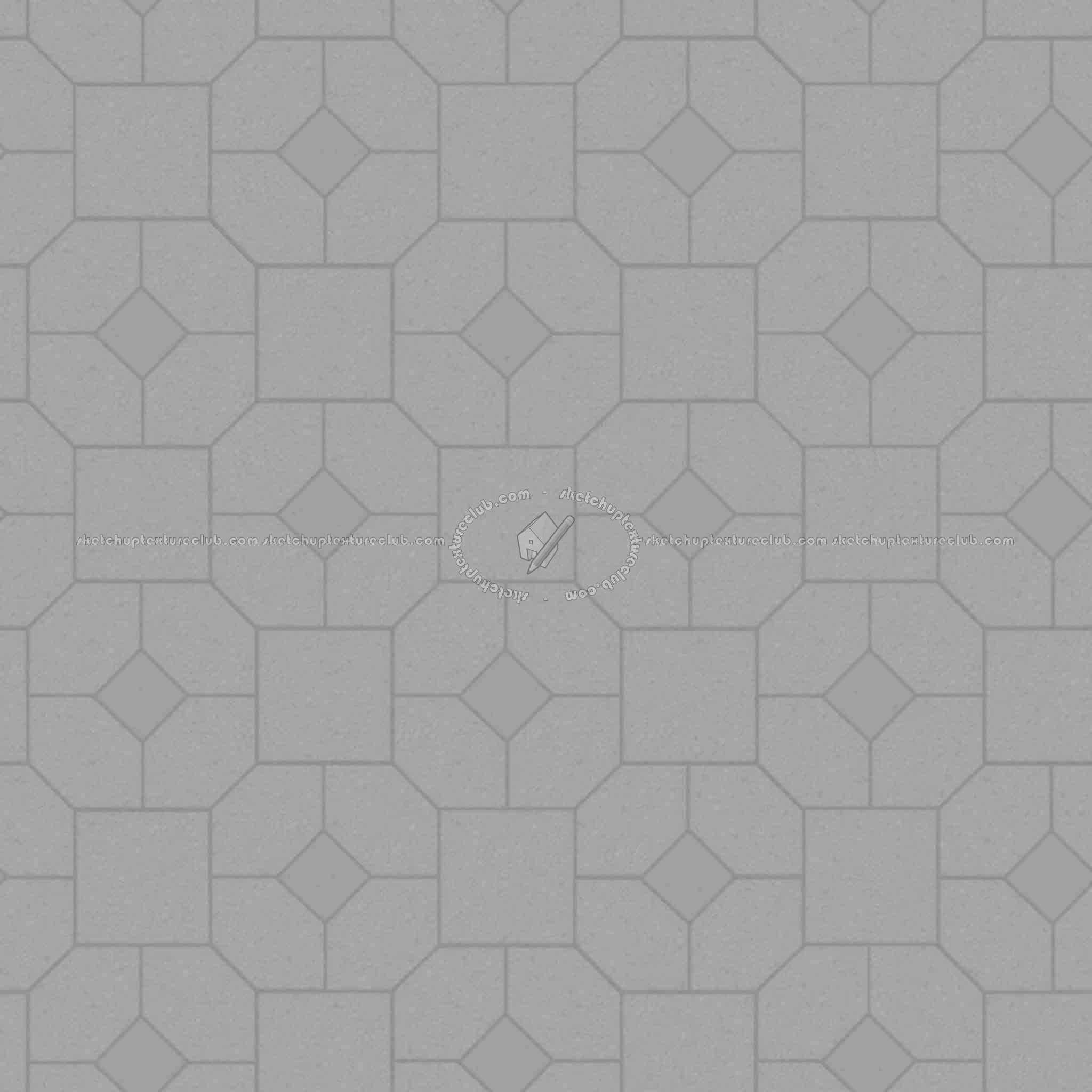 Textures   -   ARCHITECTURE   -   PAVING OUTDOOR   -   Concrete   -   Blocks mixed  - Paving concrete mixed size texture seamless 05595 - Displacement