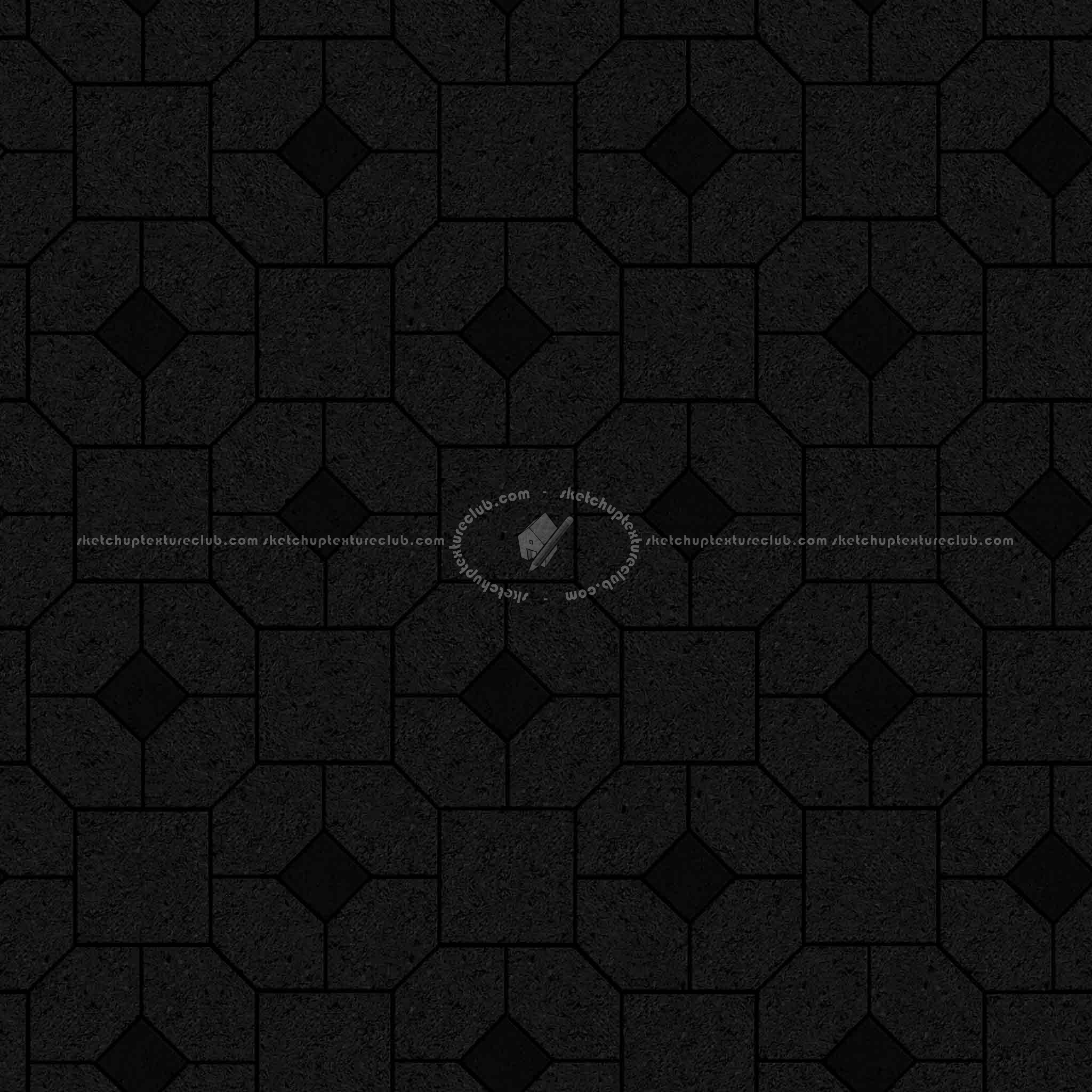 Textures   -   ARCHITECTURE   -   PAVING OUTDOOR   -   Concrete   -   Blocks mixed  - Paving concrete mixed size texture seamless 05595 - Specular