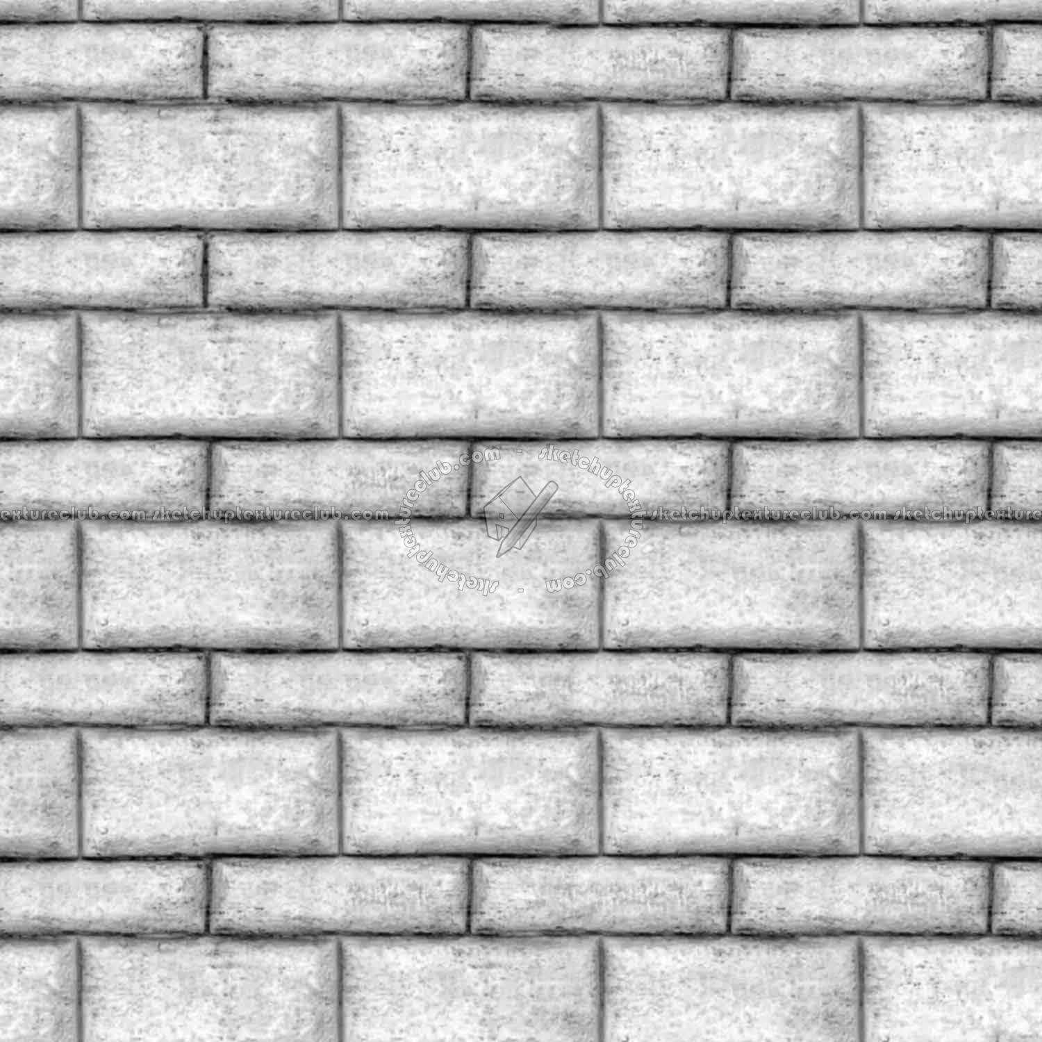 Textures   -   ARCHITECTURE   -   STONES WALLS   -   Stone blocks  - Rome wall stone with regular blocks texture seamless 08326 - Bump