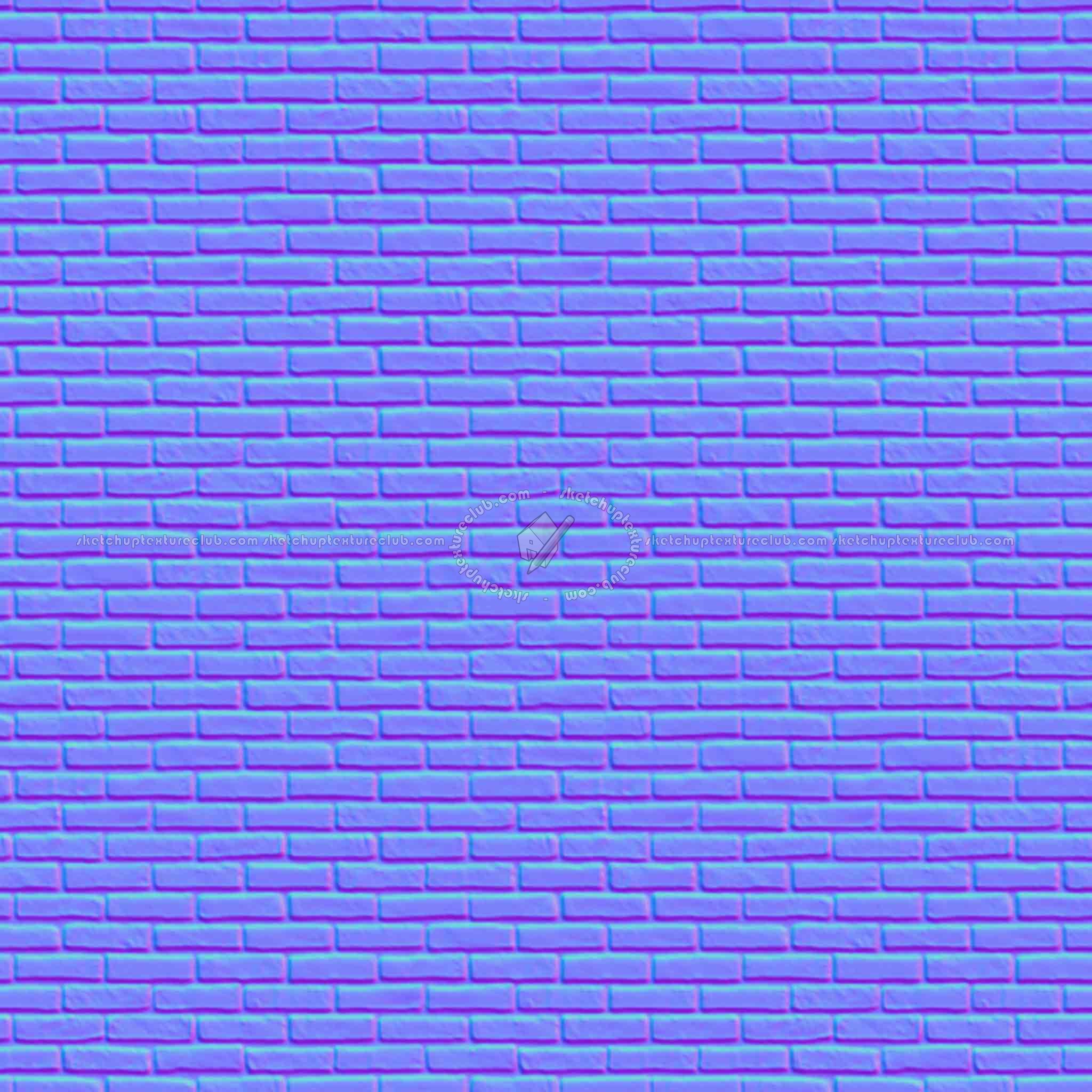 Textures   -   ARCHITECTURE   -   BRICKS   -   Facing Bricks   -   Rustic  - Rustic bricks texture seamless 00207 - Normal